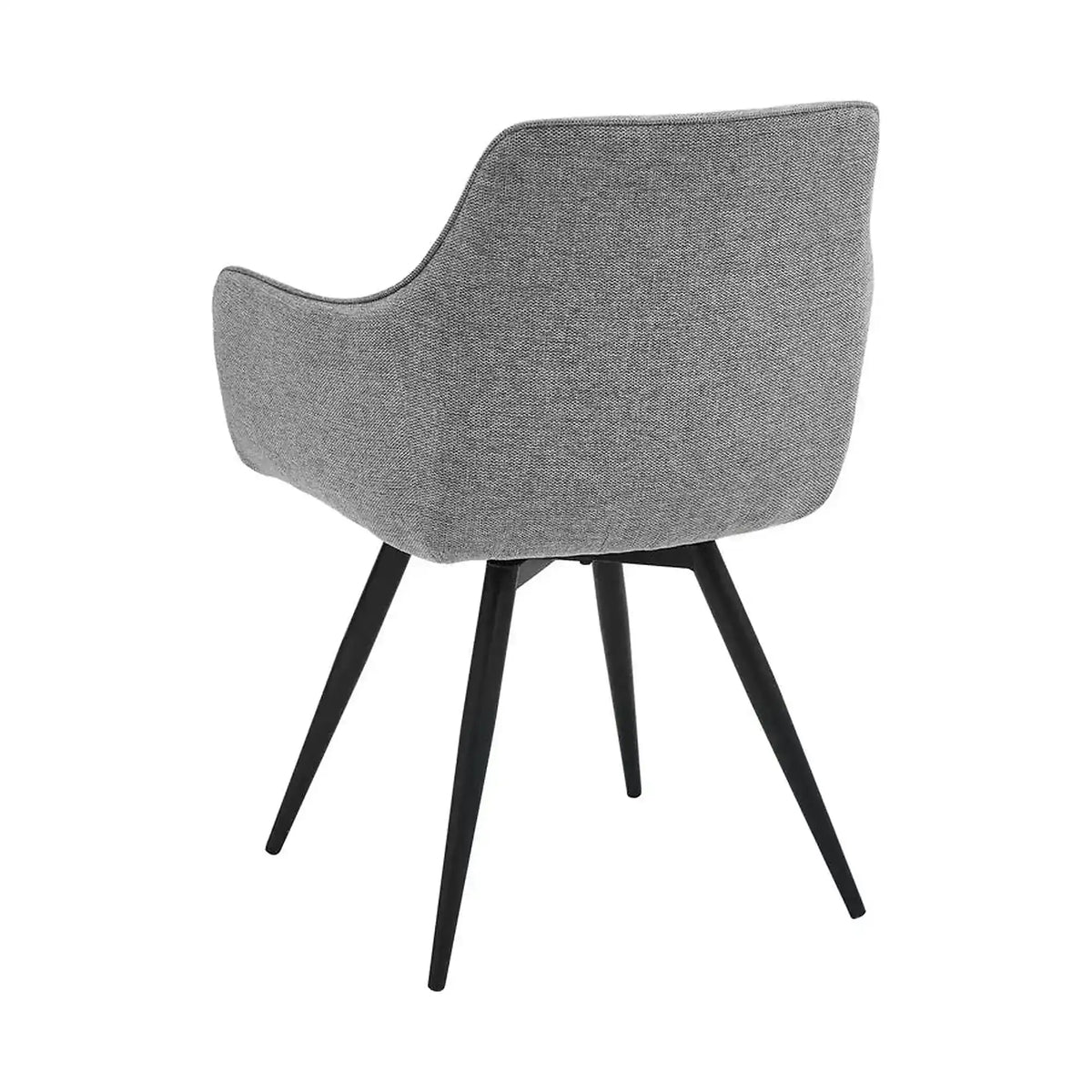 Scaun BALLO, gri/negru, stofa clasica/metal, 56x58x84 cm