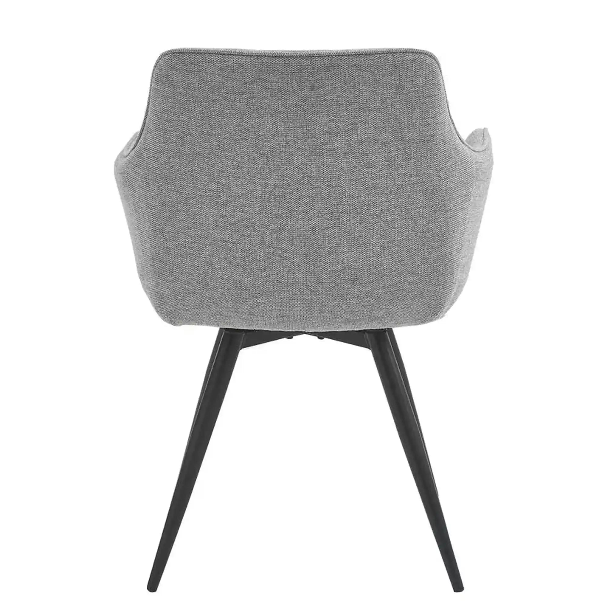 Scaun BALLO, gri/negru, stofa clasica/metal, 56x58x84 cm