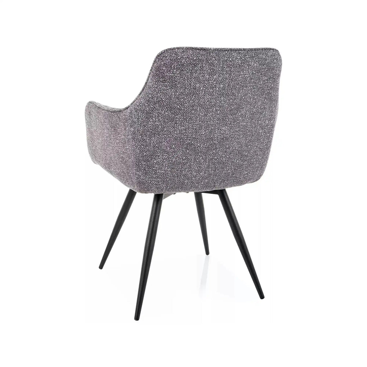 Scaun BALLO, gri/negru, stofă/metal, 56x45x84 cm