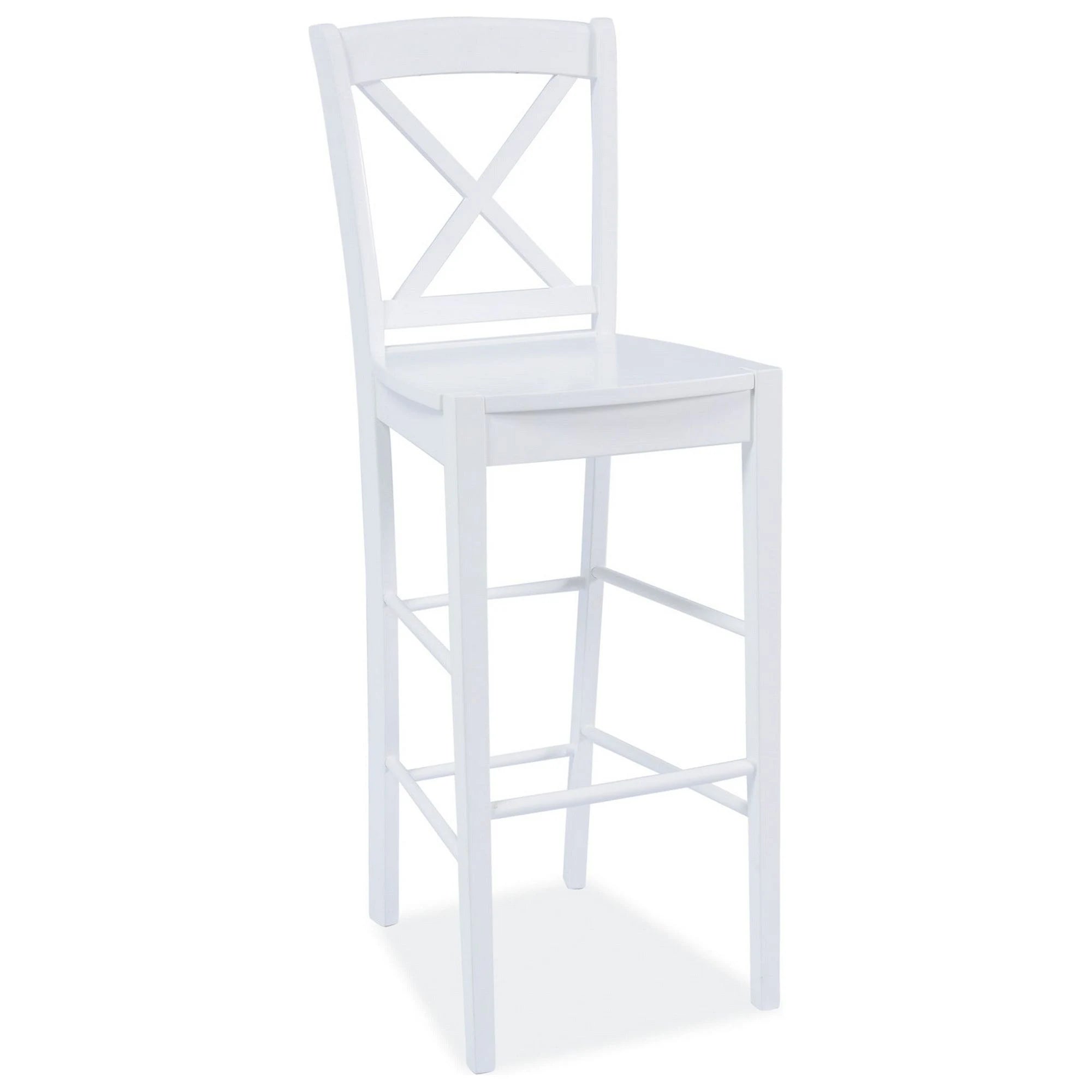 Scaun bar CD964, alb, lemn, 40X37X112 cm