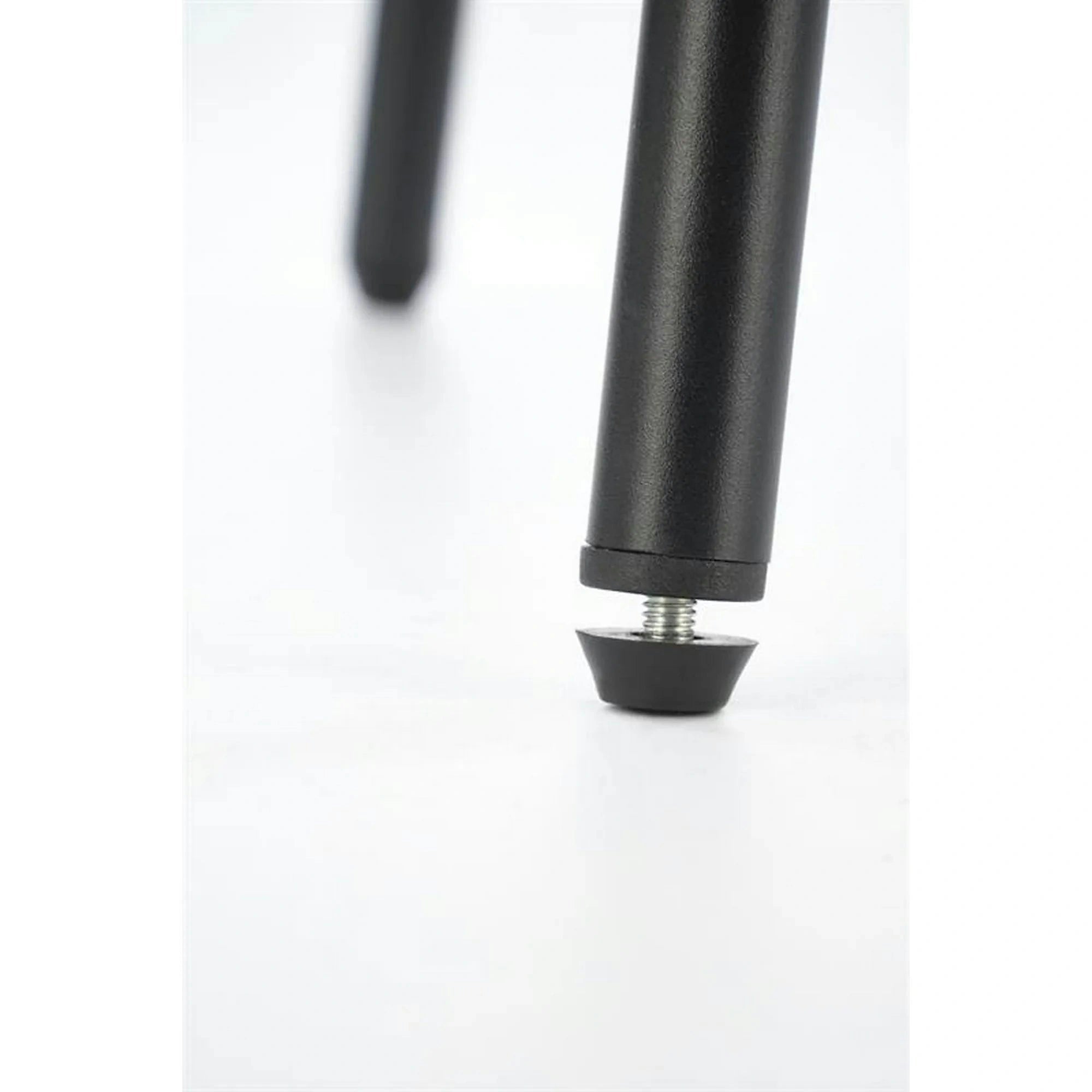 Scaun bar cu spatar inalt H121, bej - Mavel 38/negru, stofa catifelata/metal, 51x50x92 cm