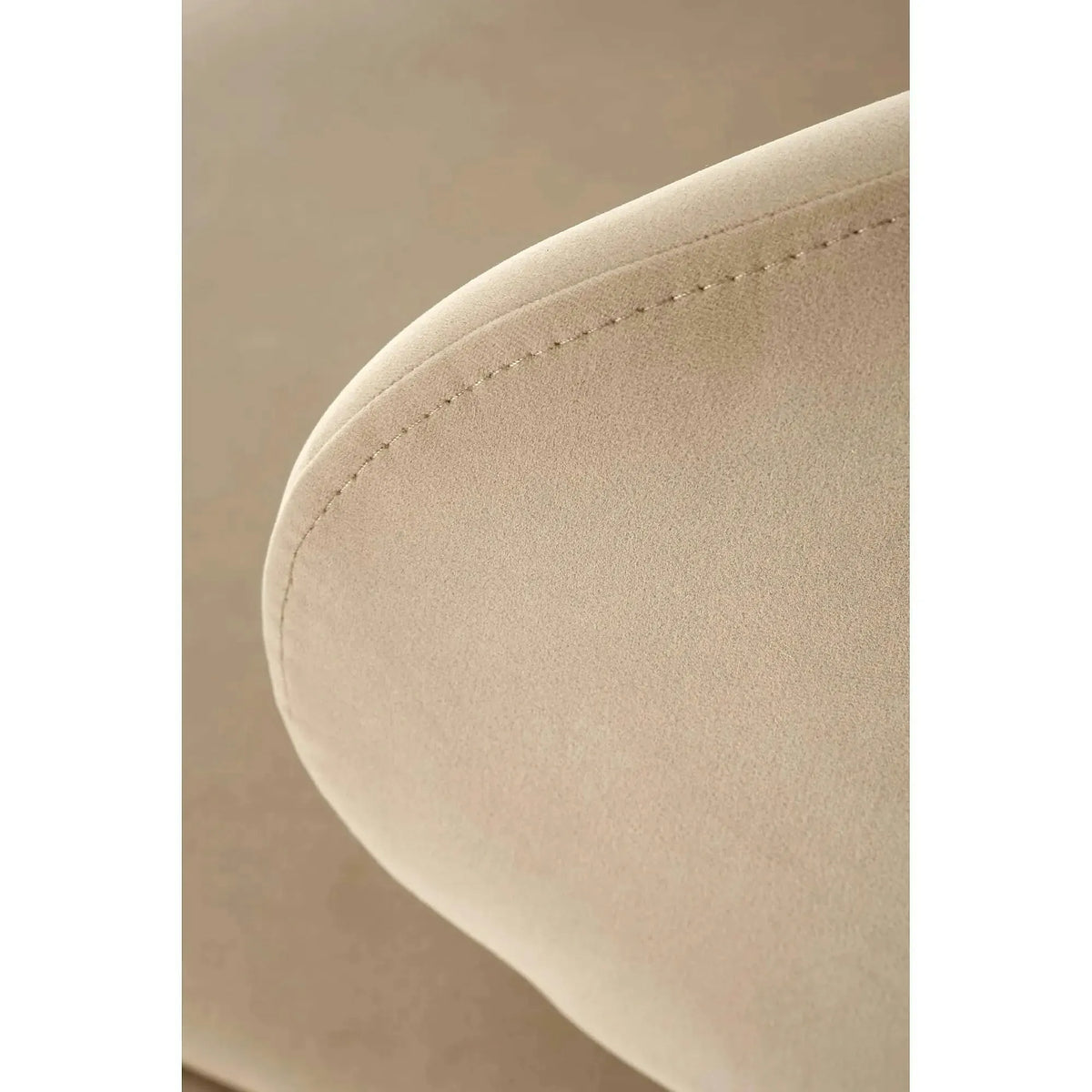 Scaun bar cu spatar inalt H121, bej - Mavel 38/negru, stofa catifelata/metal, 51x50x92 cm