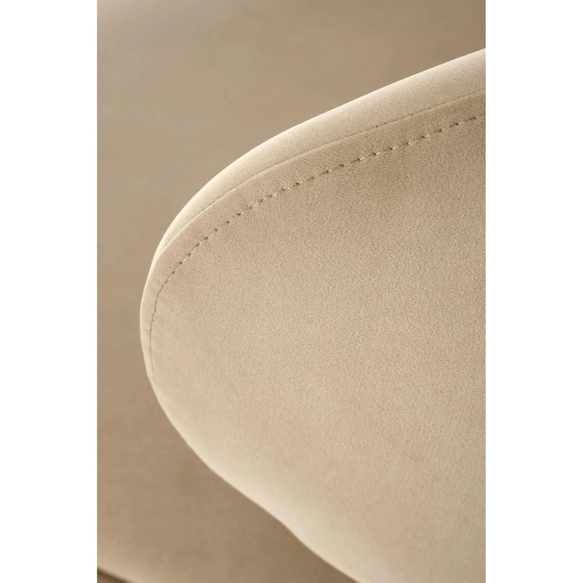 Scaun bar cu spatar inalt H121, bej - Mavel 38/negru, stofa catifelata/metal, 51x50x92 cm