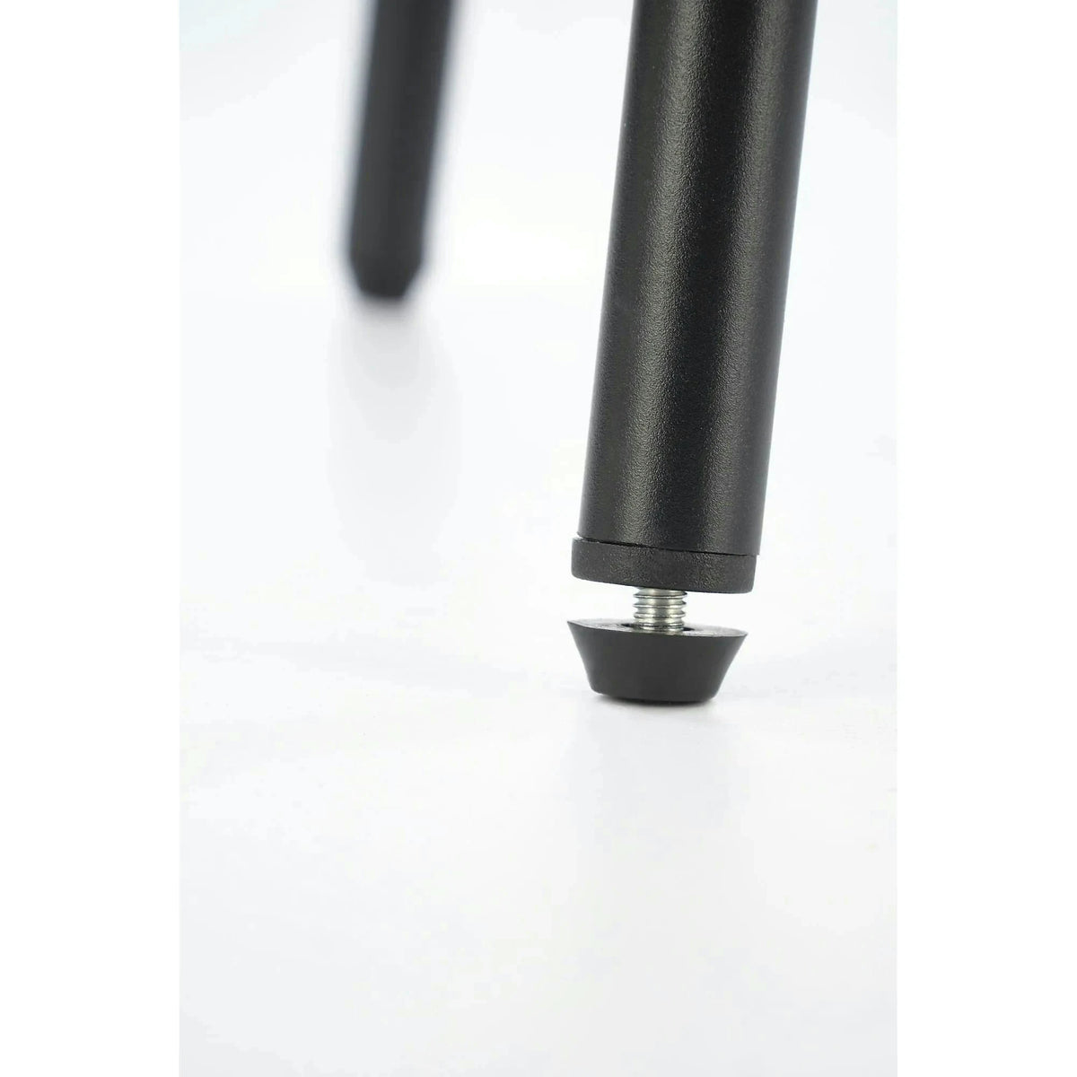 Scaun bar cu spatar inalt H121, bej - Mavel 38/negru, stofa catifelata/metal, 51x50x92 cm