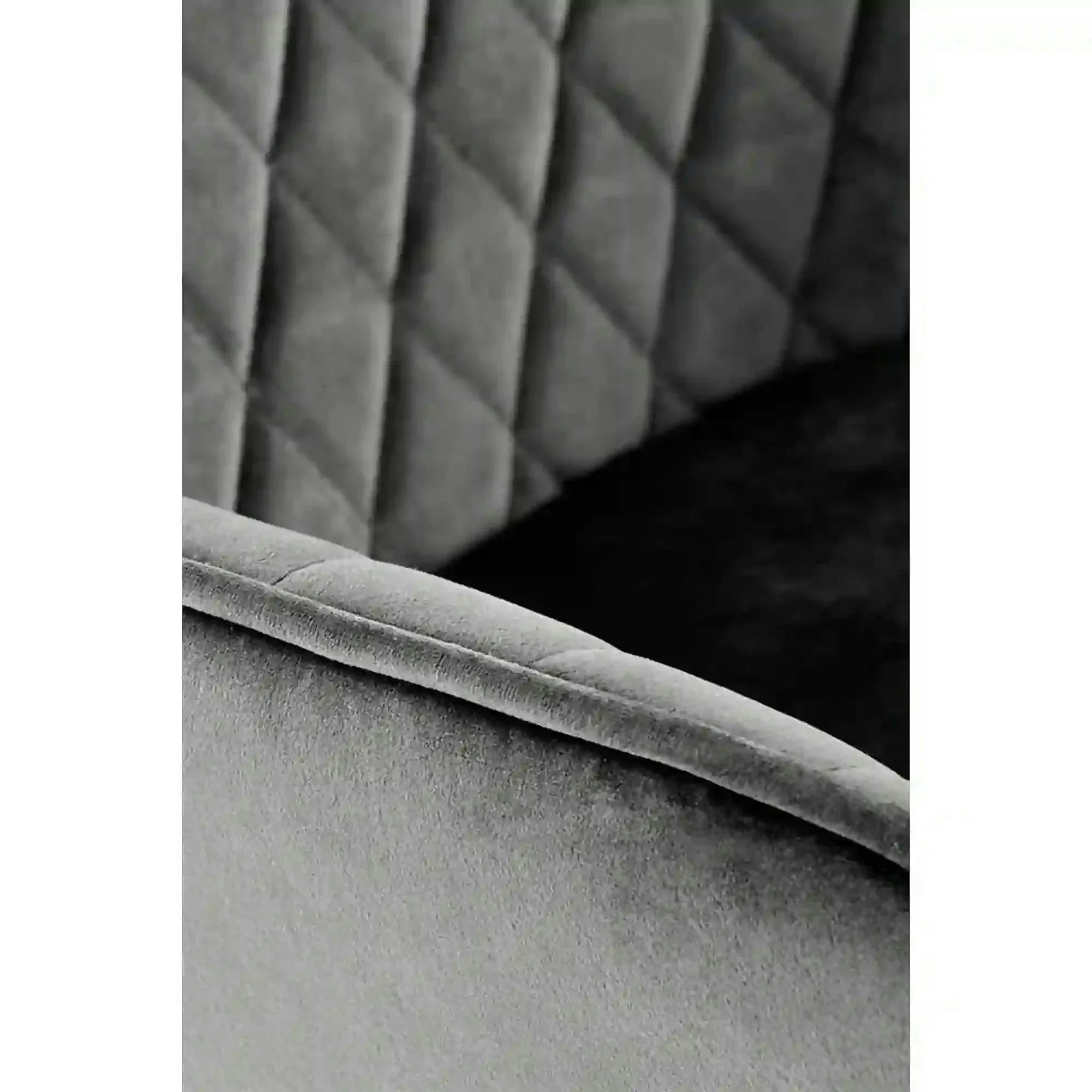 Scaun bar H103, gri - Bluvel 14/negru, stofa catifelata/otel, 55x55x92/114 cm