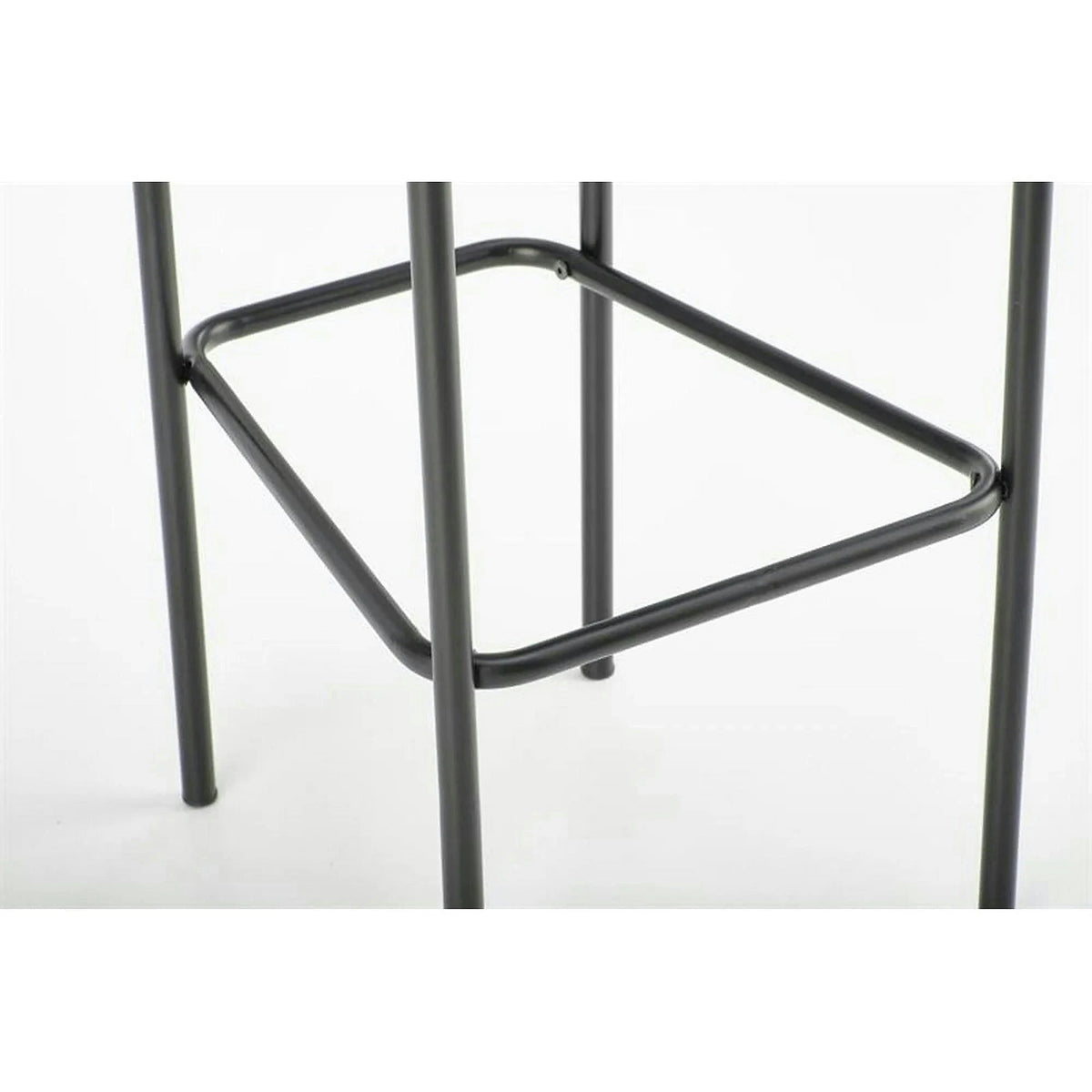 Scaun bar H108, gri - Bluvel 14/negru, stofa catifelata/otel, 42x48x92 cm