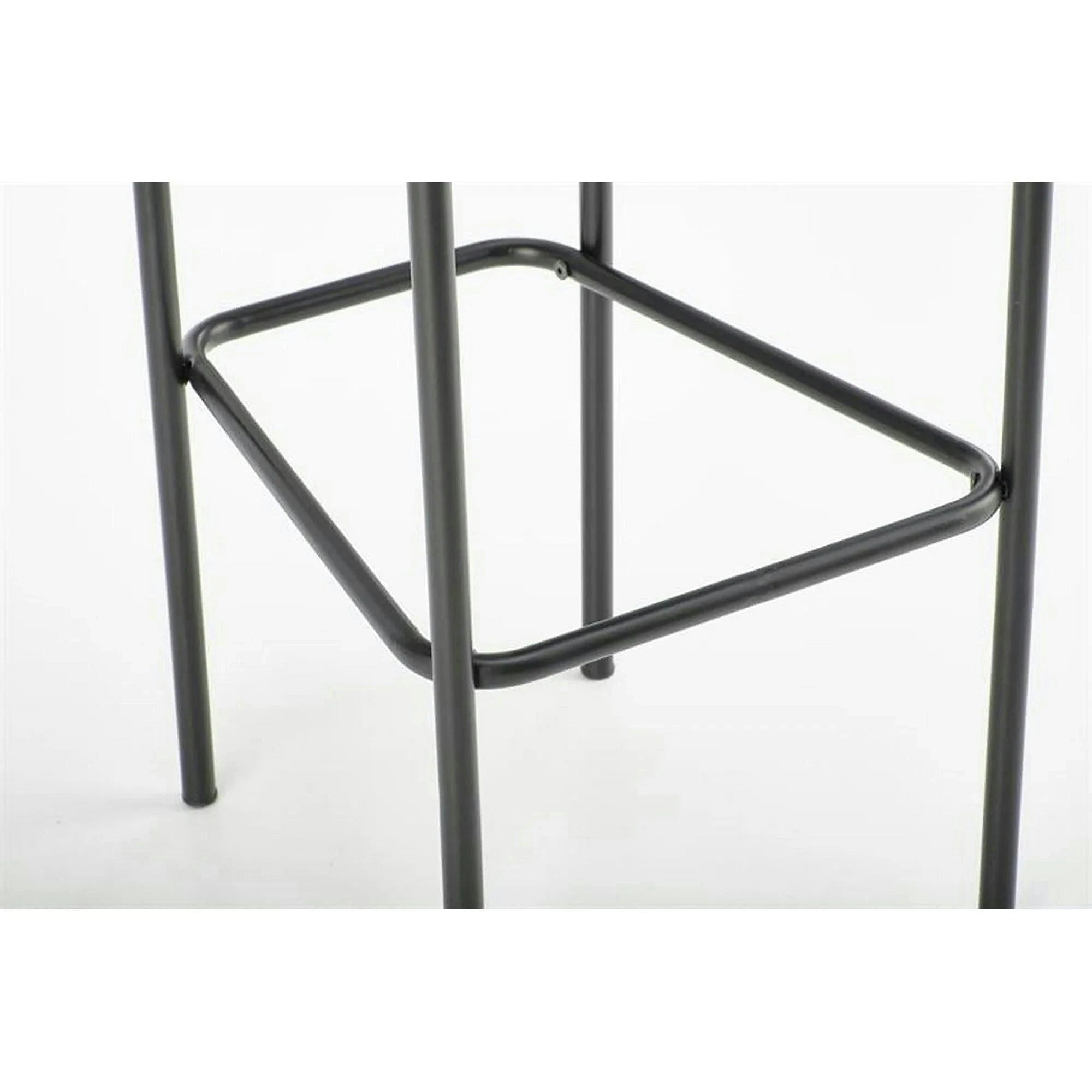Scaun bar H108, gri - Bluvel 14/negru, stofa catifelata/otel, 42x48x92 cm