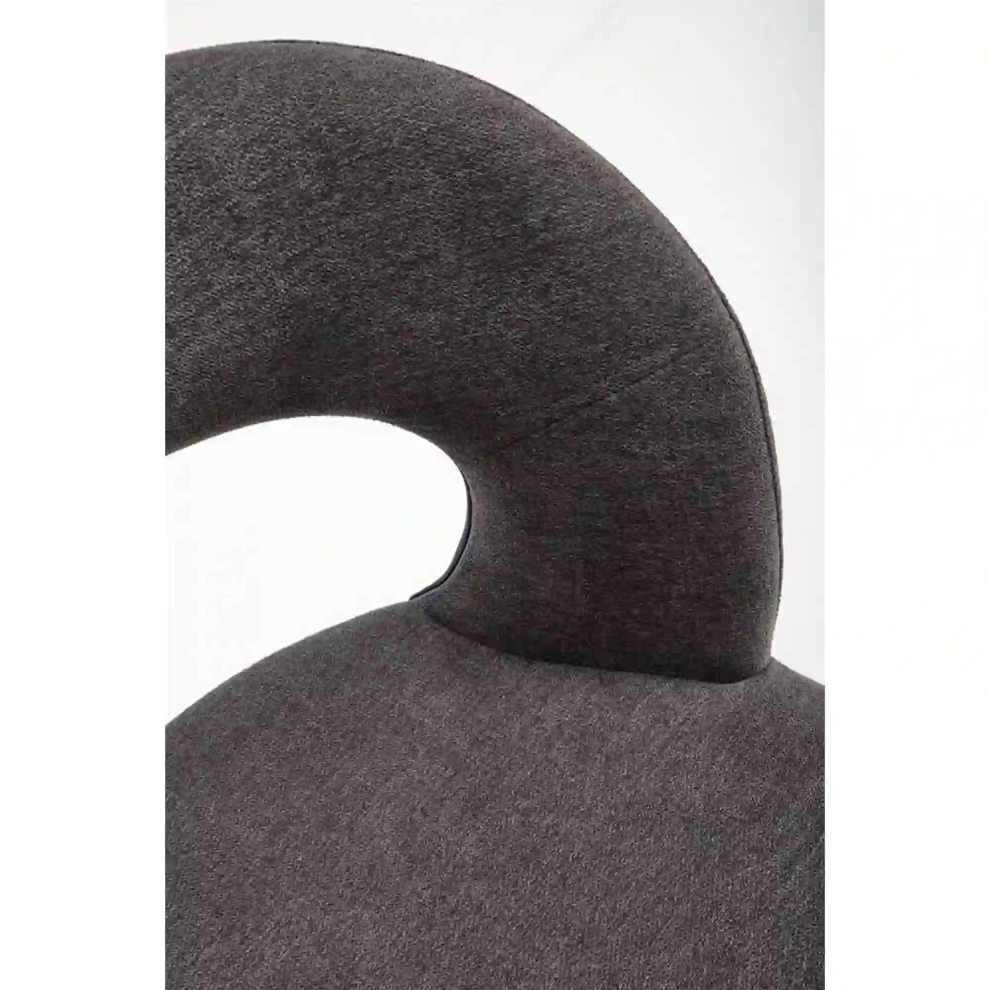 Scaun bar H114, gri/nuc, stofa clasica/otel, 48x52x92 cm