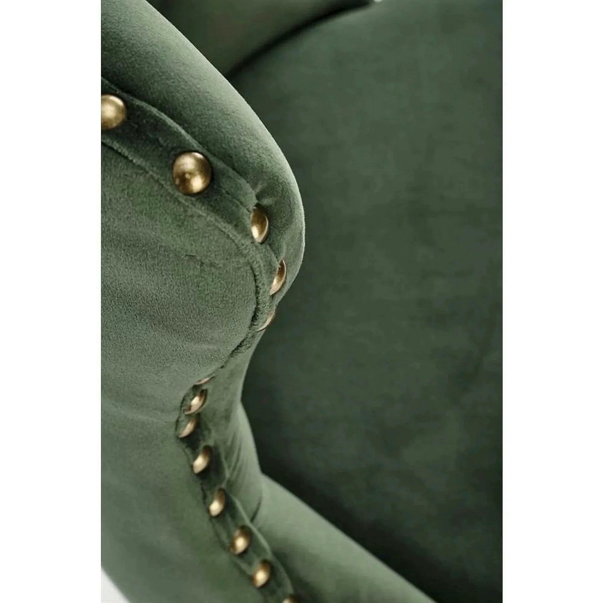 Scaun bar H117, verde/negru, stofa catifelata/otel, 47x52x96/118 cm