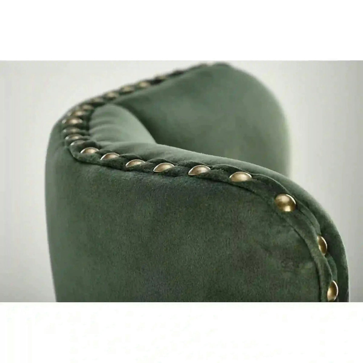 Scaun bar H117, verde/negru, stofa catifelata/otel, 47x52x96/118 cm