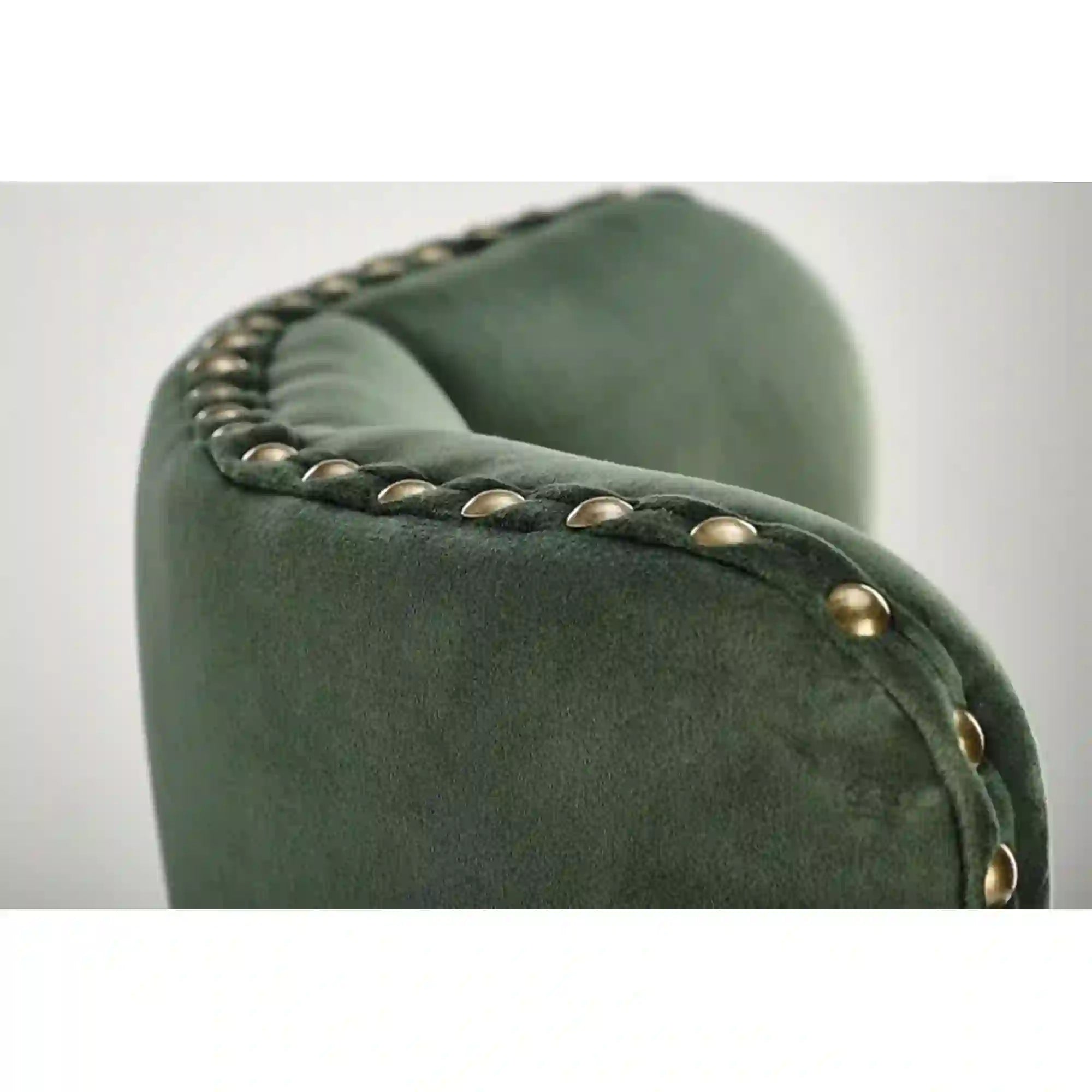 Scaun bar H117, verde/negru, stofa catifelata/otel, 47x52x96/118 cm