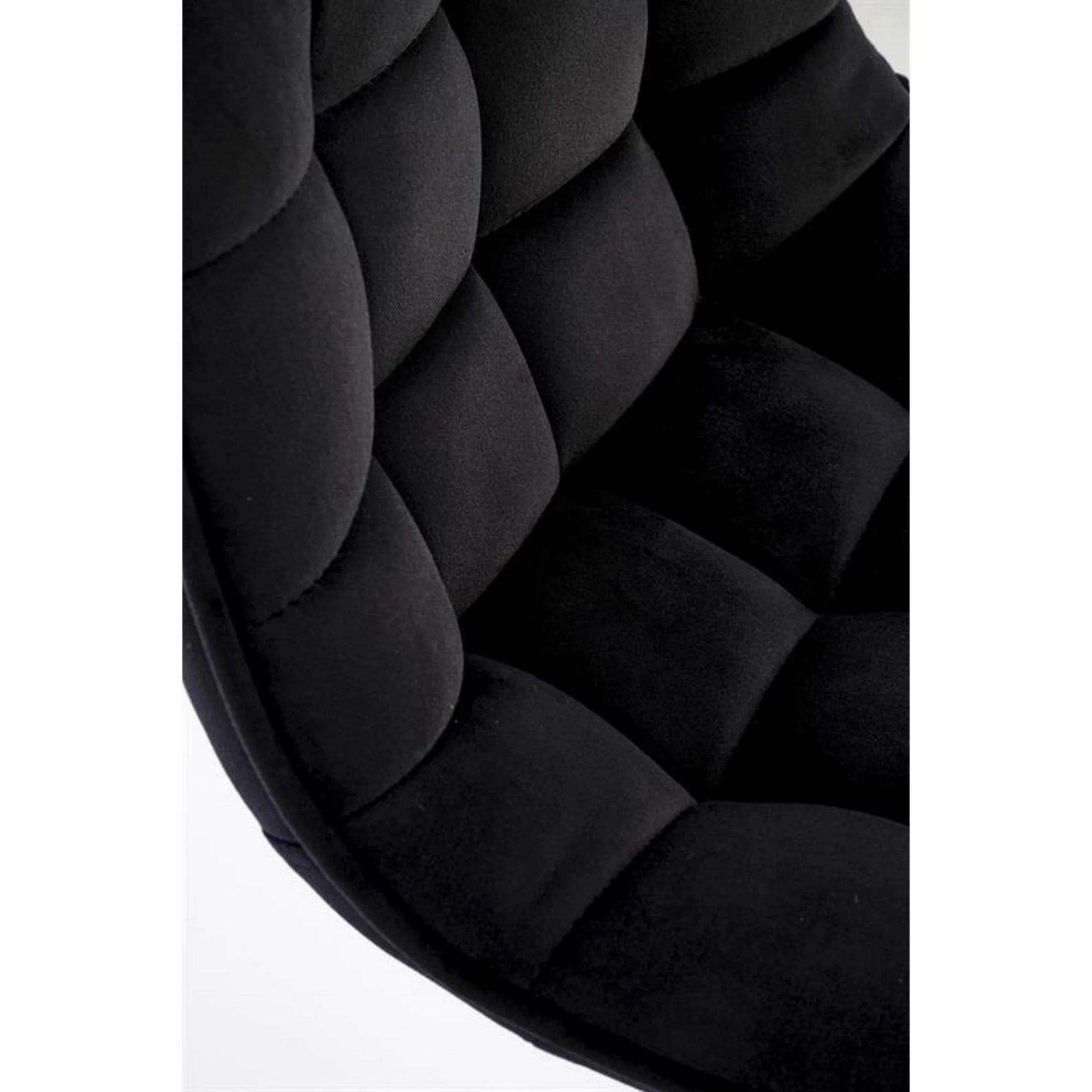 Scaun bar H120, negru/auriu, stofa catifelata/otel, 43x44x84/106 cm