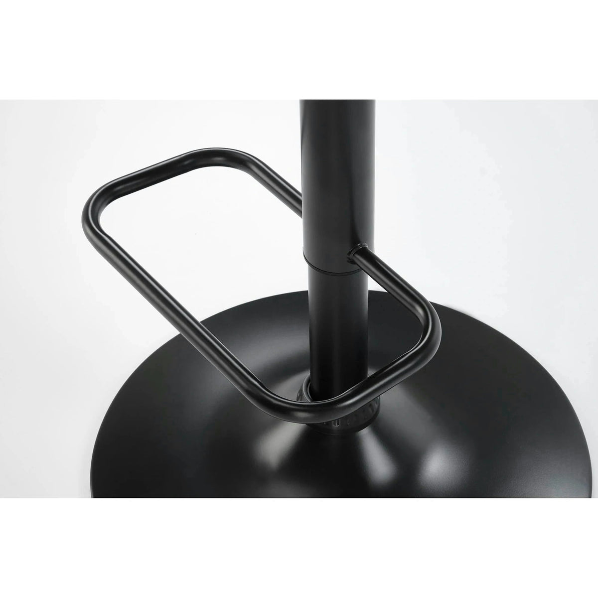 Scaun bar H124, negru/nuc, stofa catifelata/placaj/metal, 55x52x93/114 cm