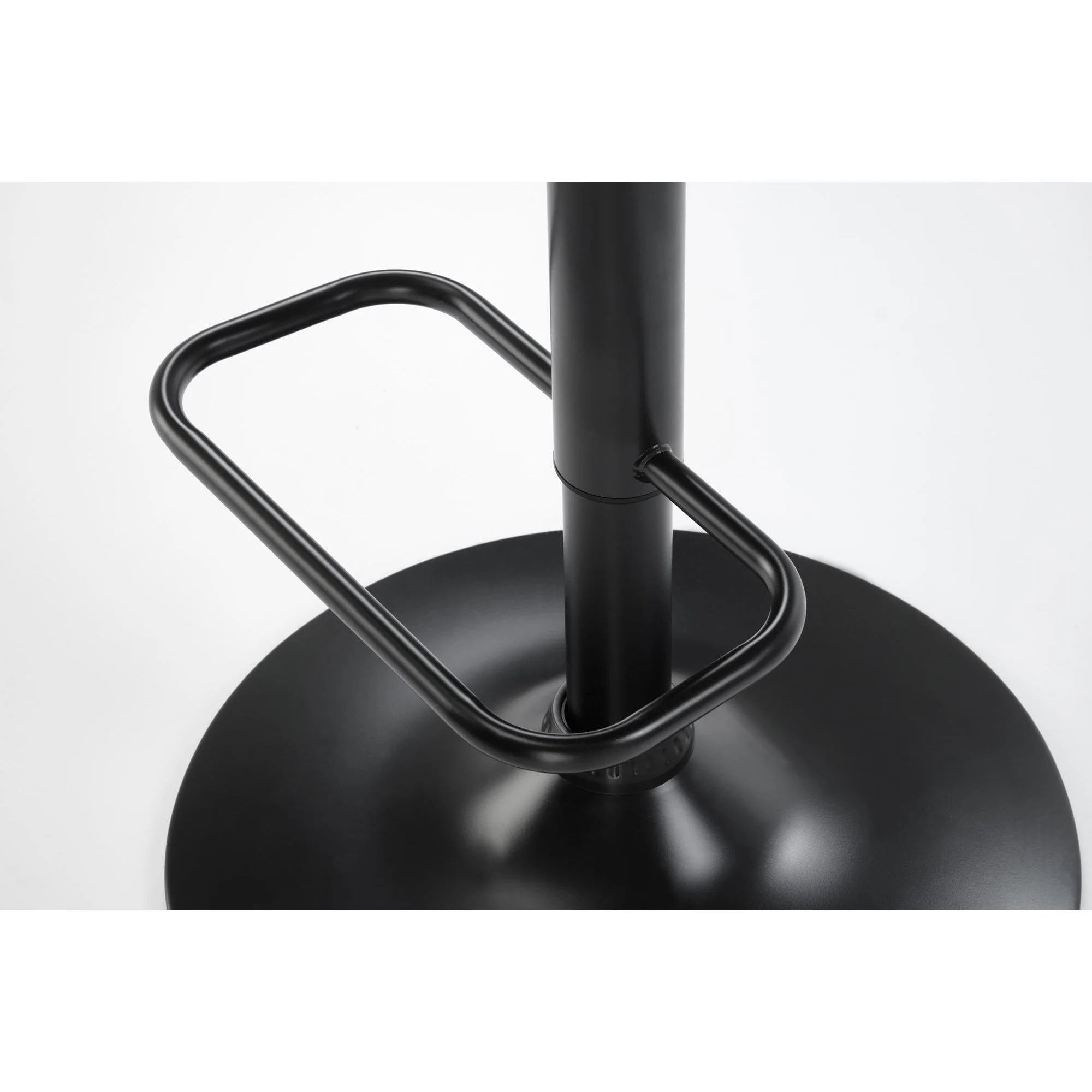 Scaun bar H124, negru/nuc, stofa catifelata/placaj/metal, 55x52x93/114 cm