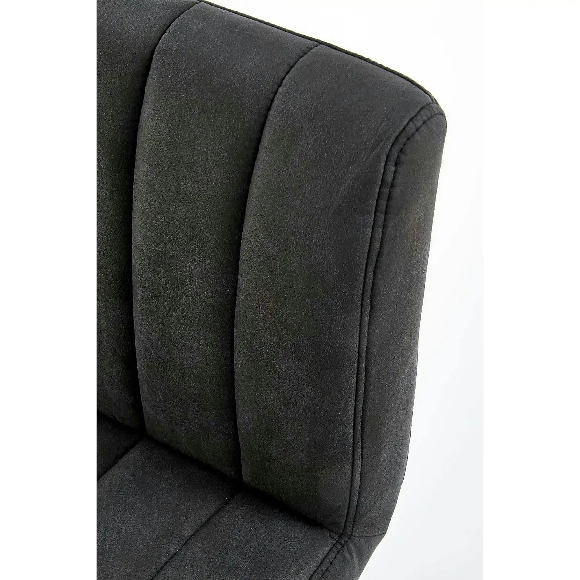 Scaun bar H89, gri inchis, piele ecologica/otel, 41x48x88/108 cm