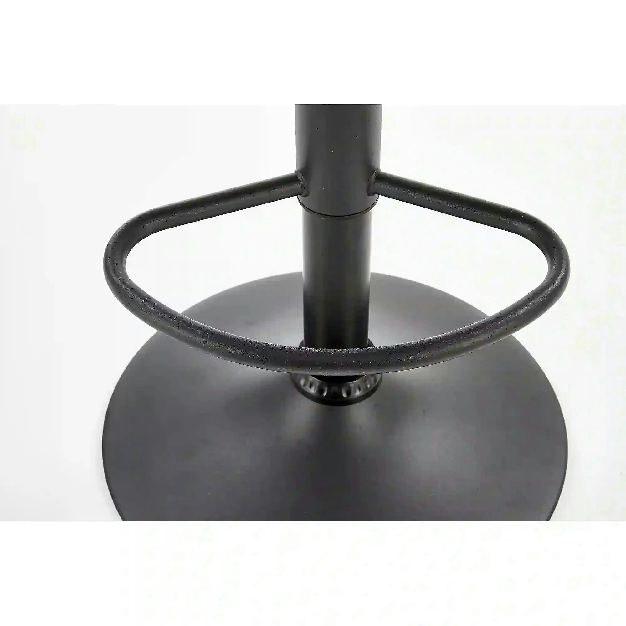 Scaun bar H89, gri inchis, piele ecologica/otel, 41x48x88/108 cm
