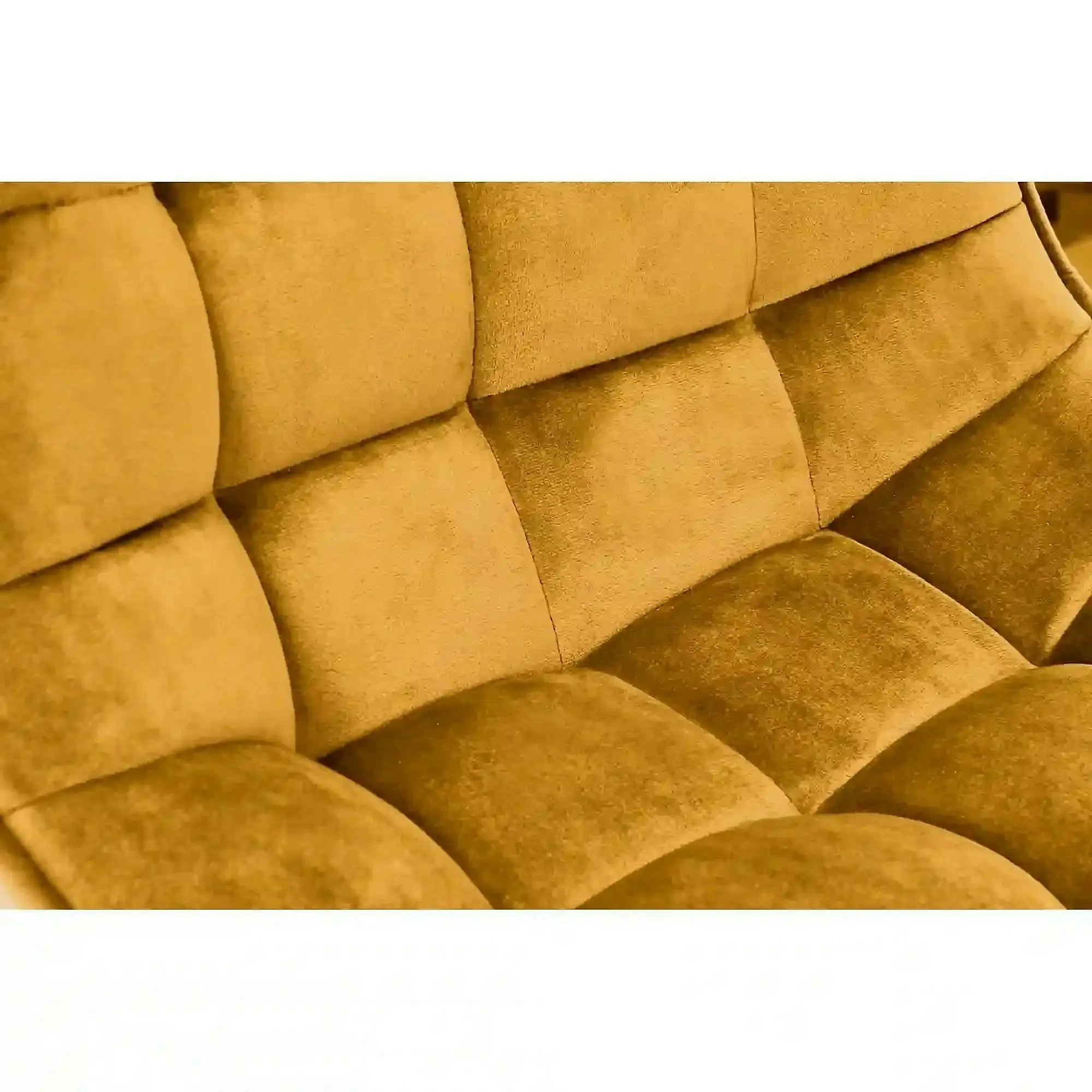 Scaun bar H95, galben mustar - Bluvel 68/negru, stofa catifelata/metal, 43x44x84/106 cm