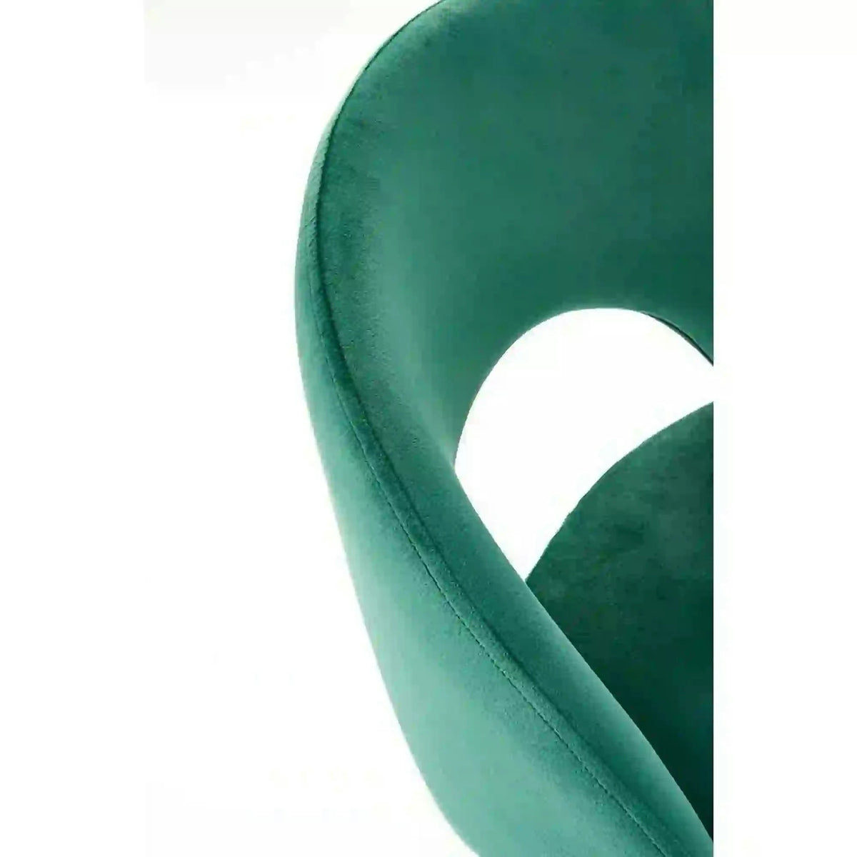 Scaun bar H96, verde inchis/negru, stofa/otel, 48x49x89 cm