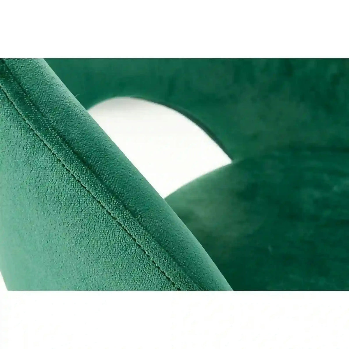 Scaun bar H96, verde inchis/negru, stofa/otel, 48x49x89 cm