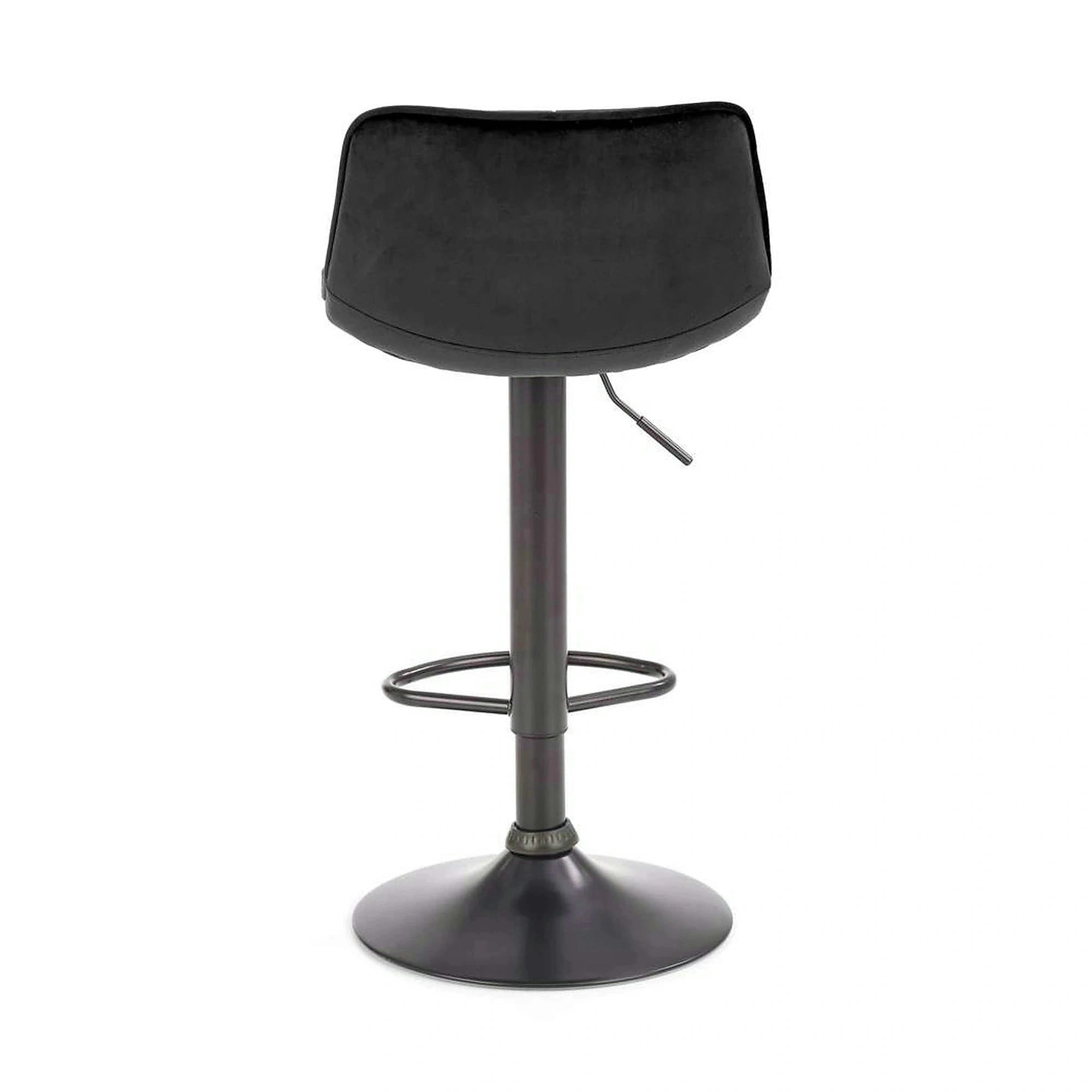 Scaun bar inalt H95, gri/gri inchis, stofa/otel, 43x44x84/106 cm