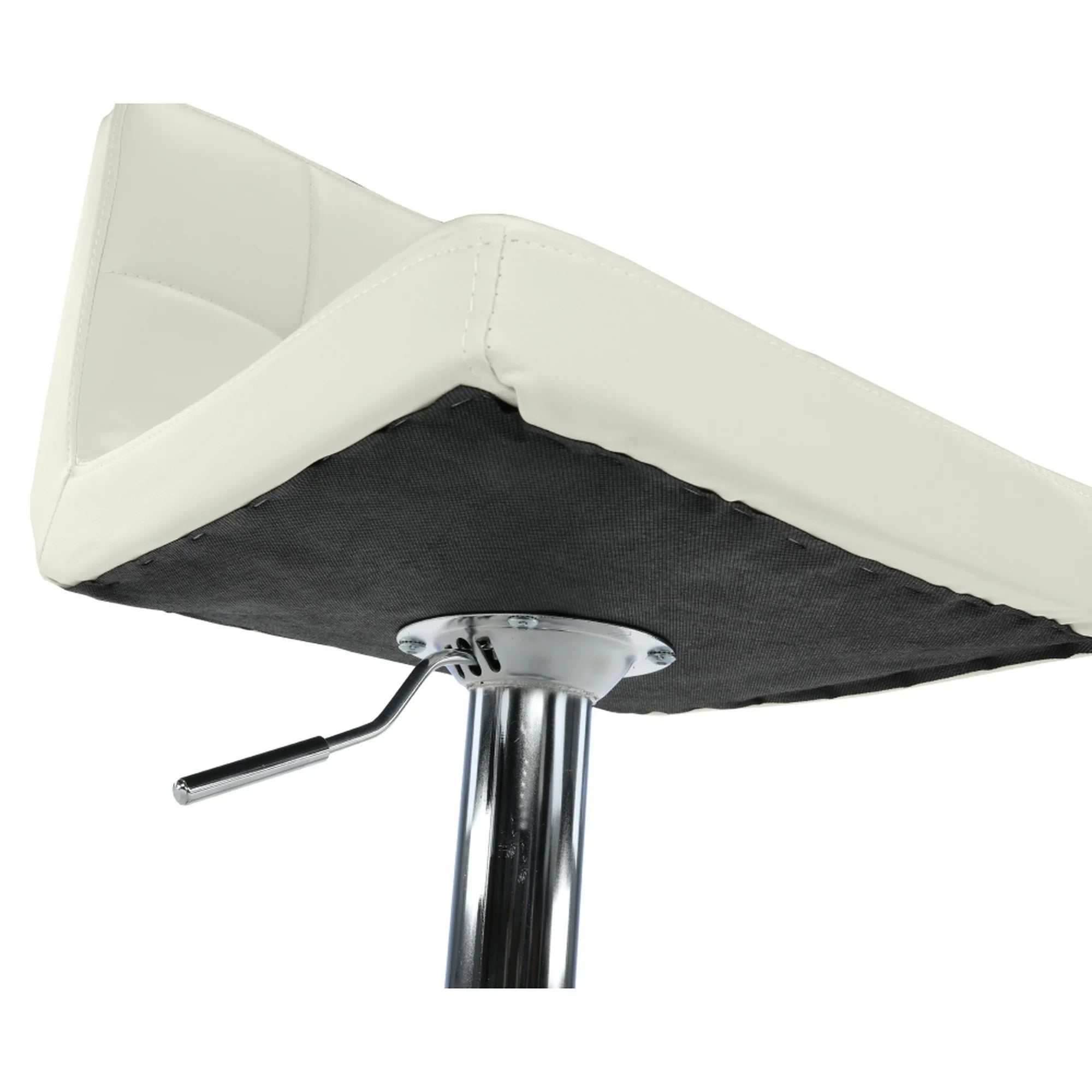 Scaun bar KANDY NEW, bej/crom, piele ecologica/metal, 40x51x87/107 cm