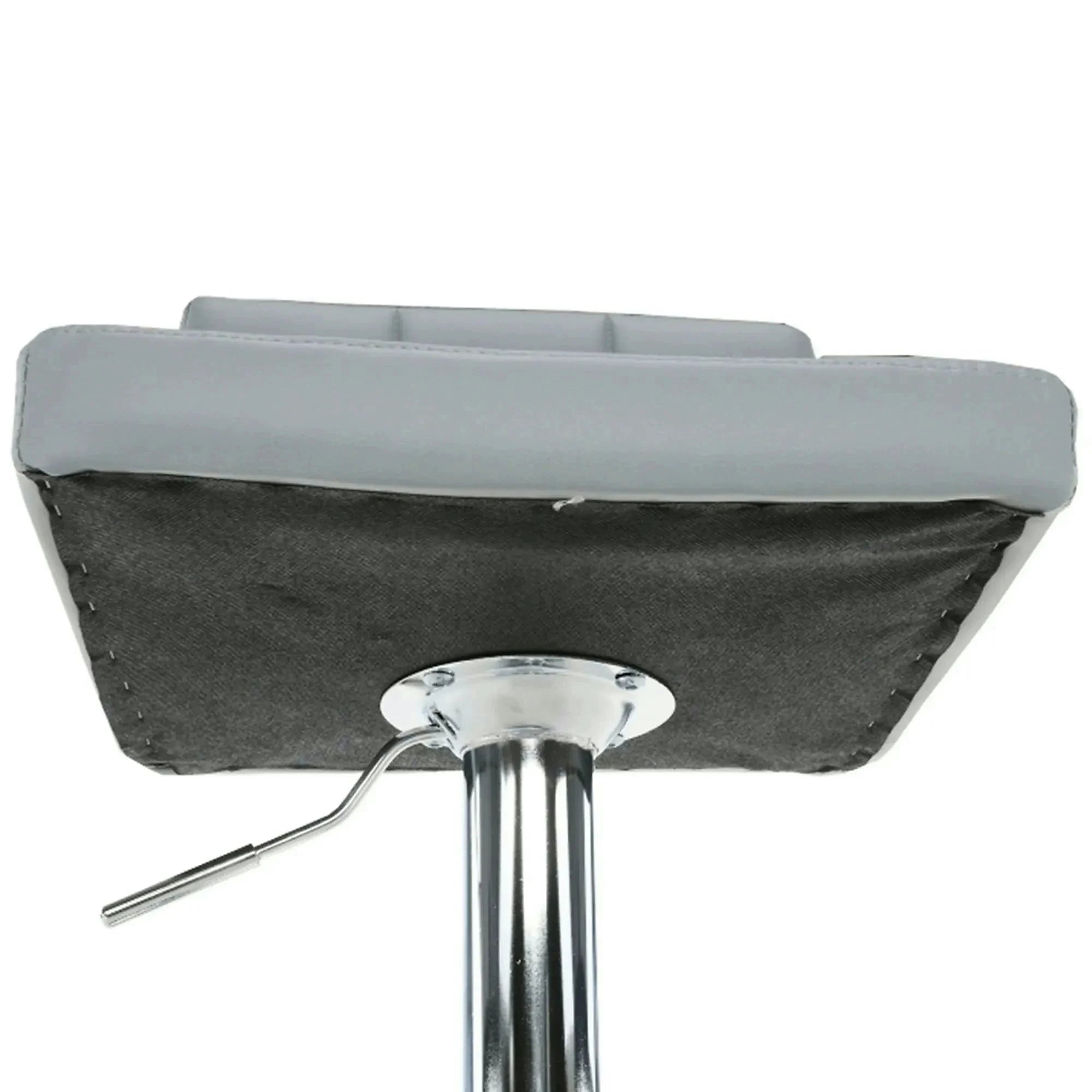Scaun bar KANDY NEW, gri/crom, piele ecologica/metal, 40x41x87/107 cm