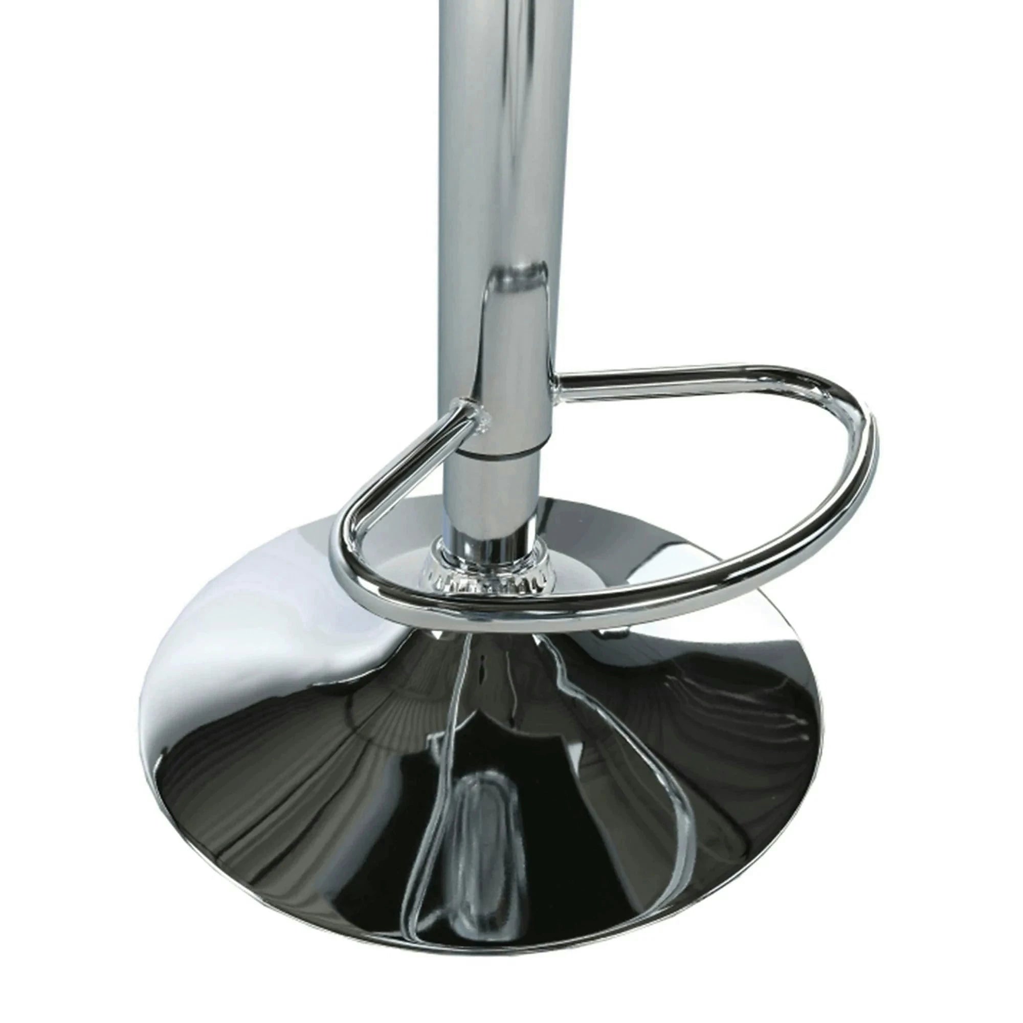 Scaun bar KANDY NEW, gri/crom, piele ecologica/metal, 40x41x87/107 cm