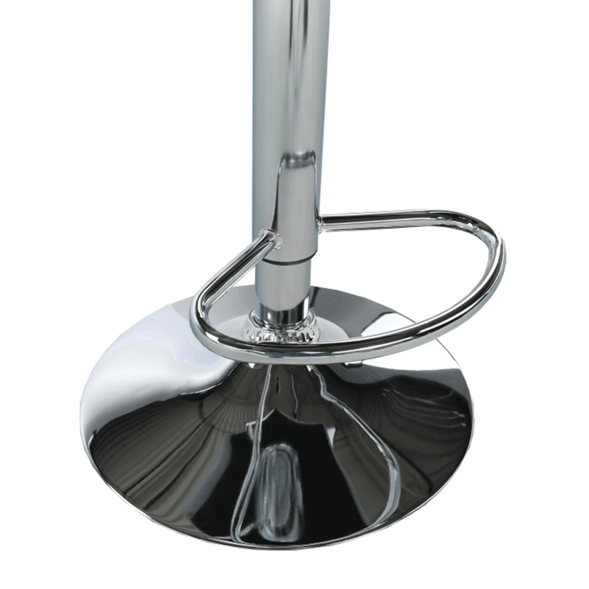 Scaun bar KANDY NEW, gri/crom, piele ecologica/metal, 40x41x87/107 cm