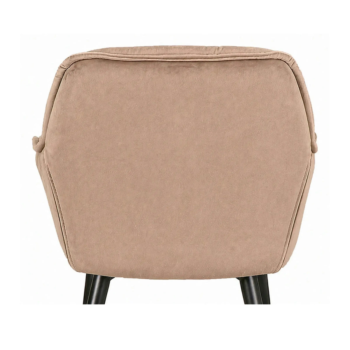 Scaun bar living CHERRY H-2, bej - Bluvel 28/negru mat, stofa catifelata/metal, 56x40x87 cm