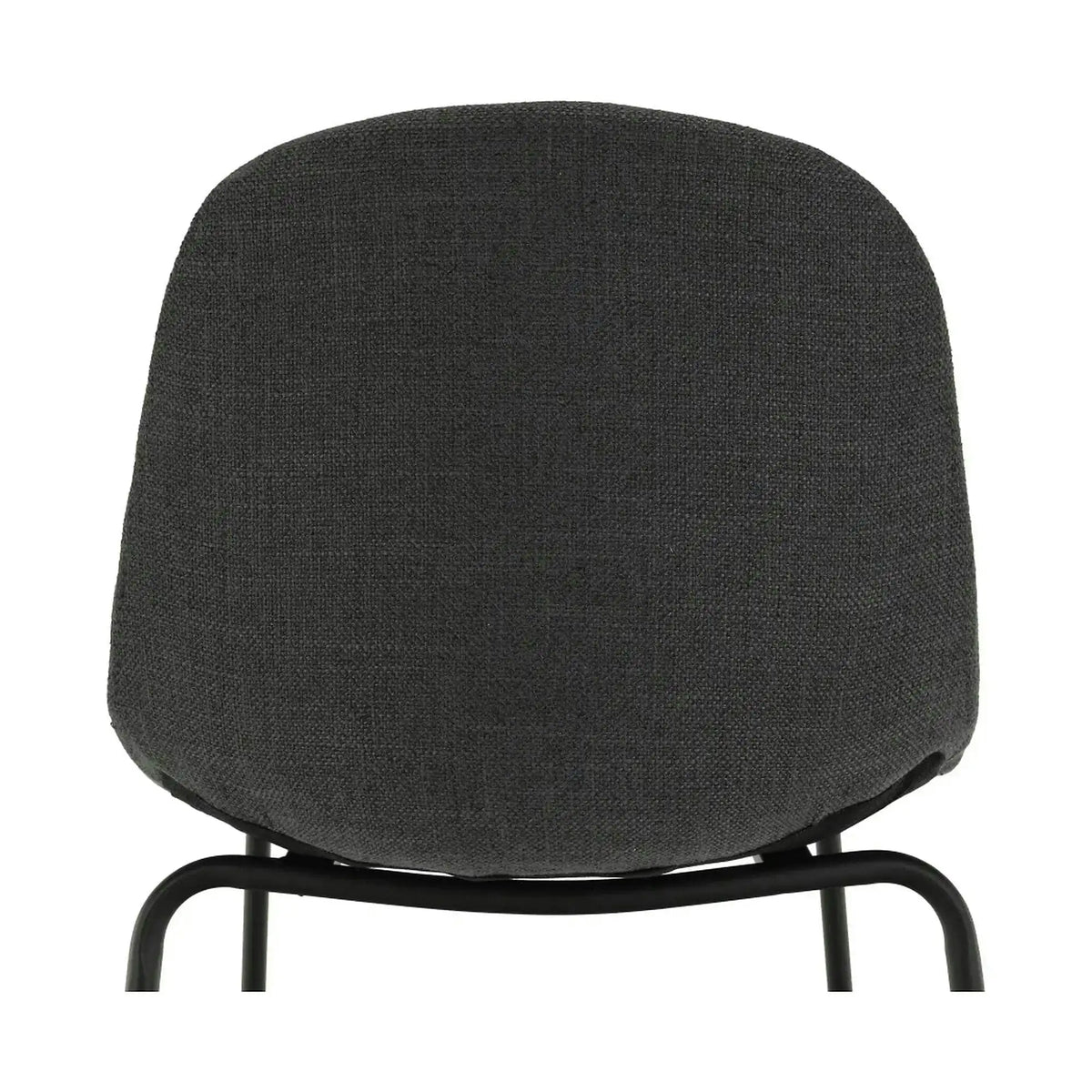 Scaun bar MARIOLA 2 NEW, gri inchis/negru, stofa clasica/metal, 49x51x101 cm