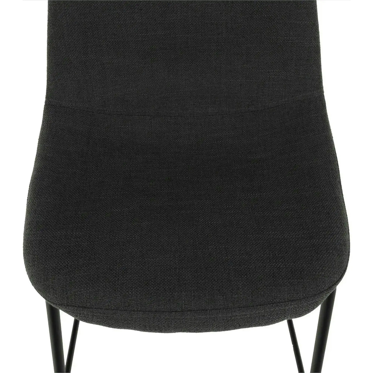 Scaun bar MARIOLA 2 NEW, gri inchis/negru, stofa clasica/metal, 49x51x101 cm