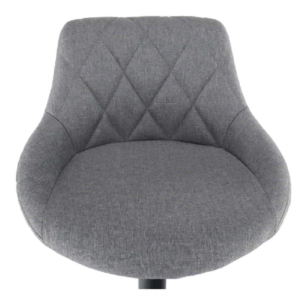 Scaun bar TERKAN, gri/negru, stofa clasica/otel, 48x51x84/105 cm