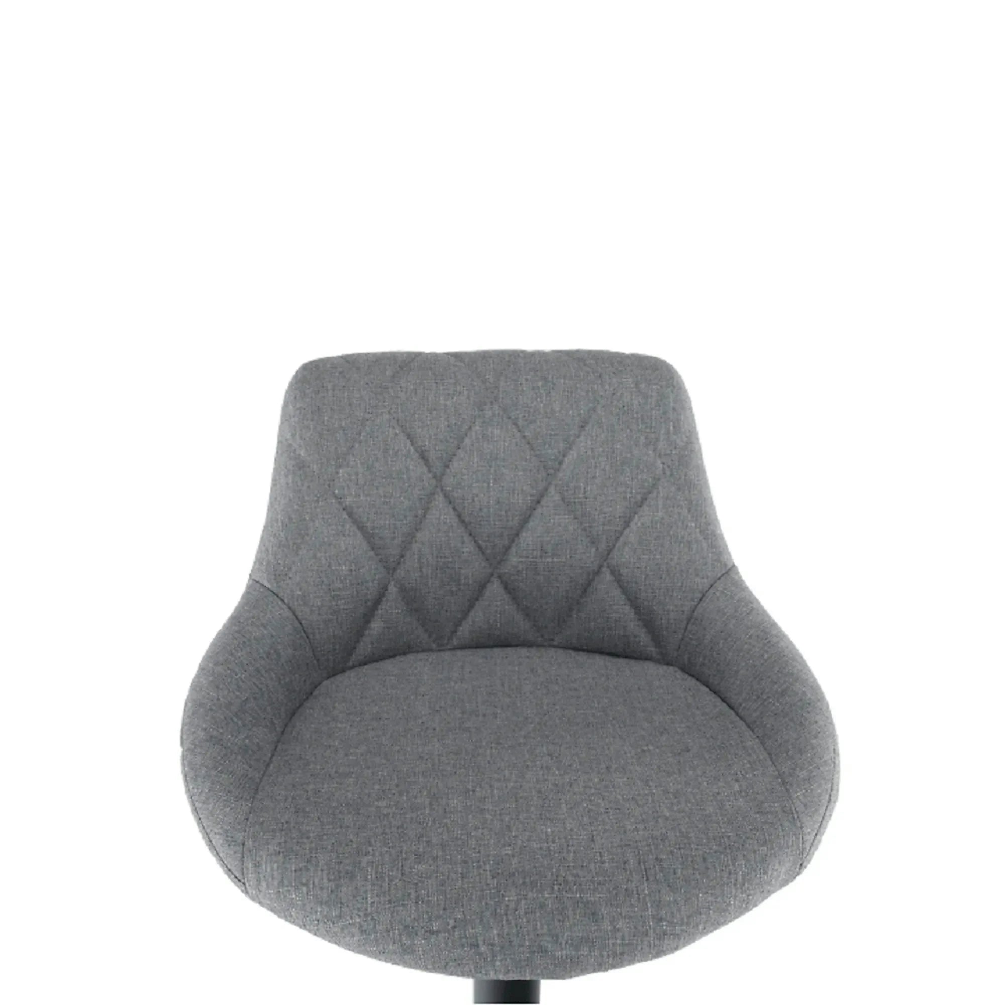 Scaun bar TERKAN, gri/negru, stofa clasica/otel, 48x51x84/105 cm