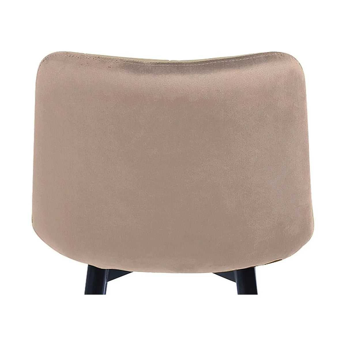 Scaun bar textil CHIC H-2, bej - Bluvel 28/negru, stofa catifelata/metal, 46x51x90 cm