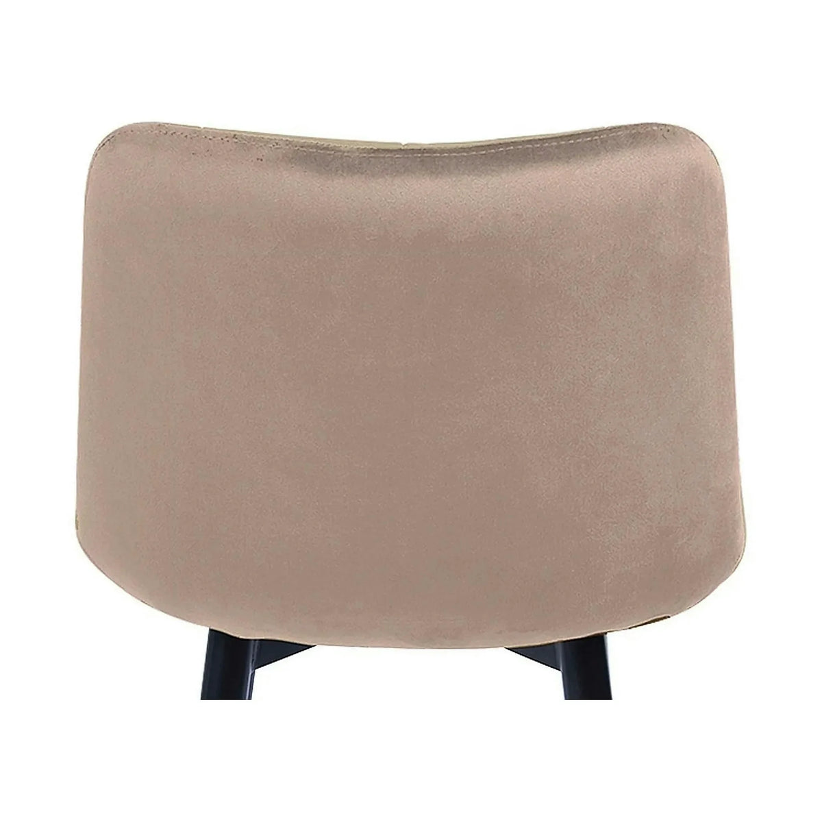 Scaun bar textil CHIC H-2, bej - Bluvel 28/negru, stofa catifelata/metal, 46x51x90 cm