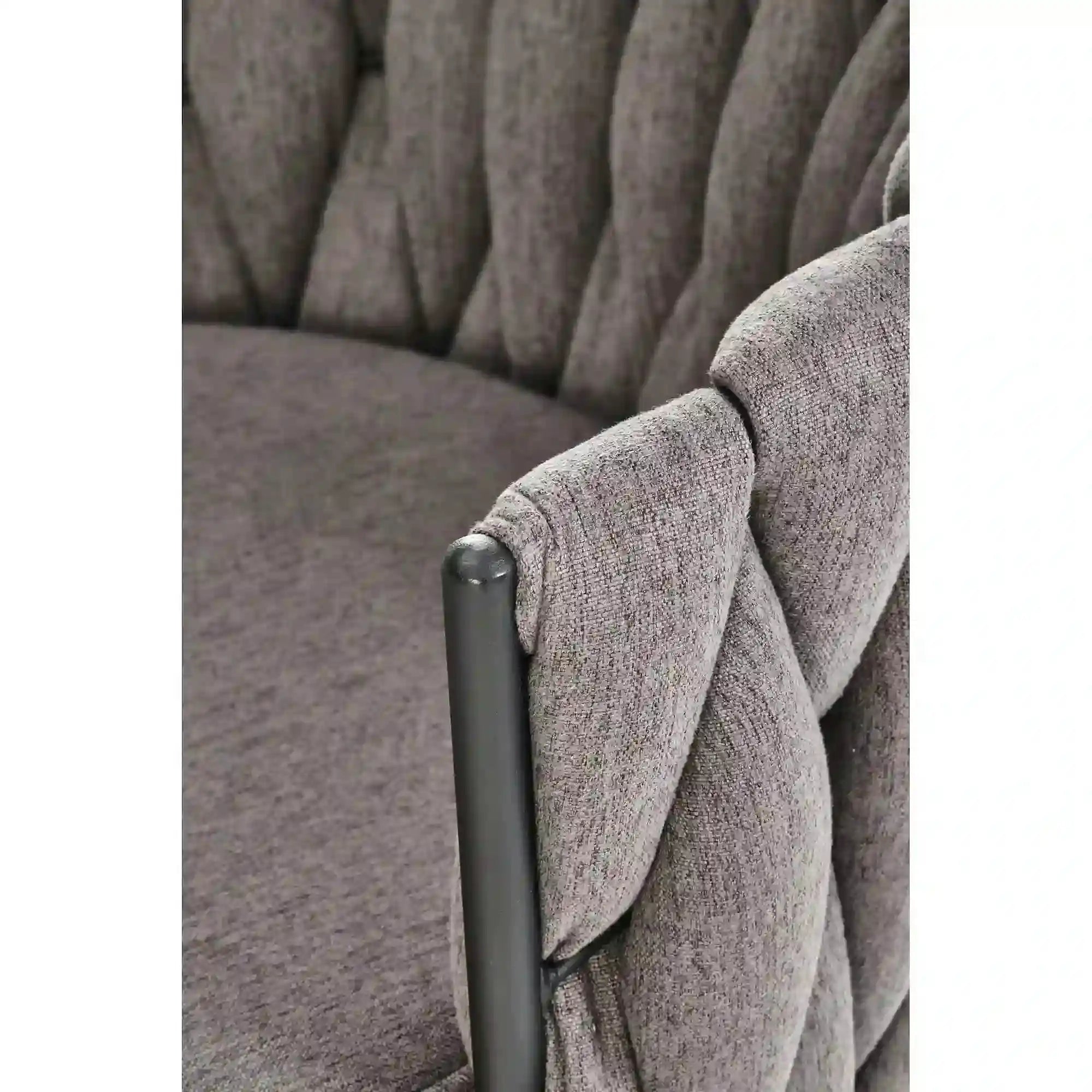 Scaun bar textil H125, gri - Nea 15, stofa clasica/otel, 53x54x90/105 cm