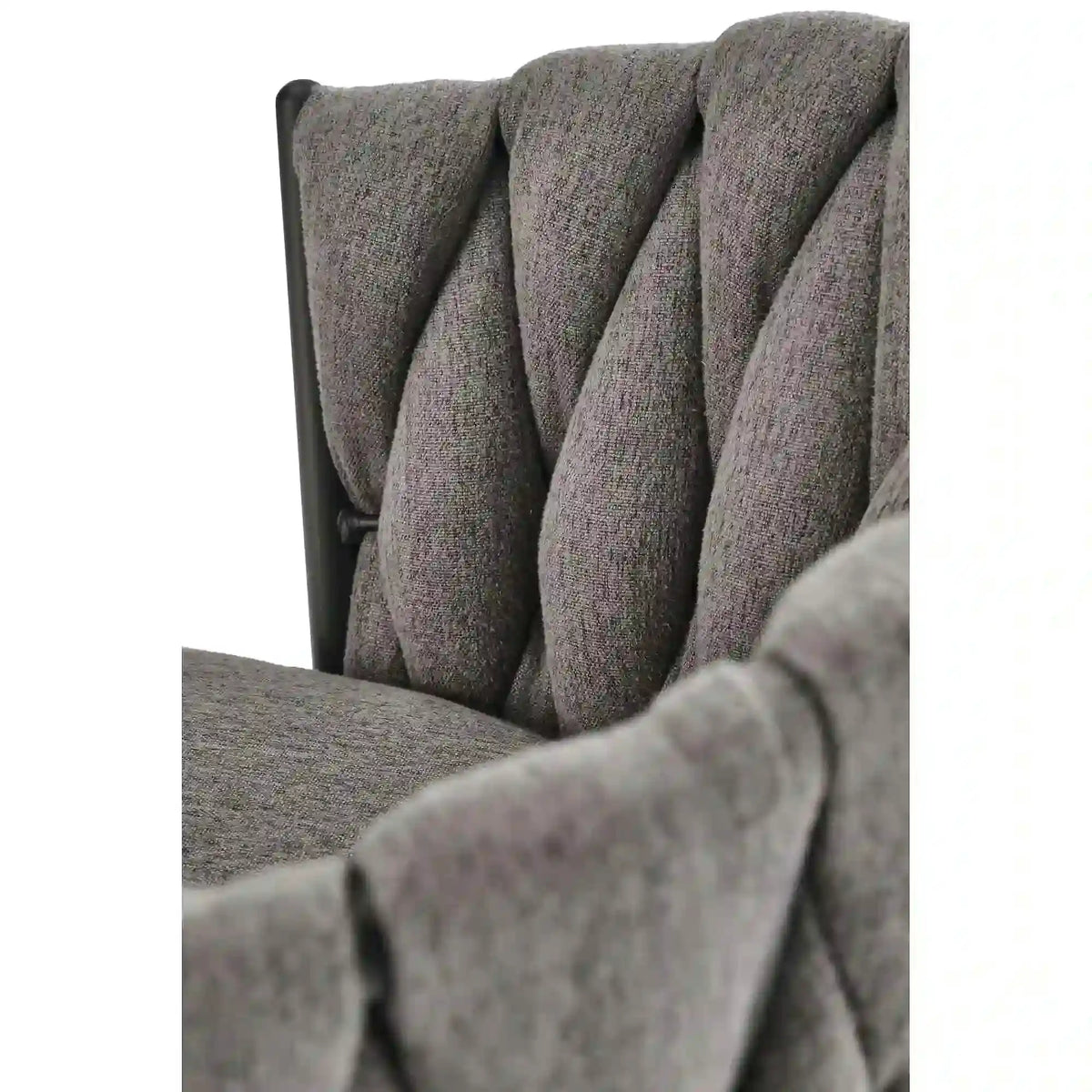 Scaun bar textil H125, gri - Nea 15, stofa clasica/otel, 53x54x90/105 cm