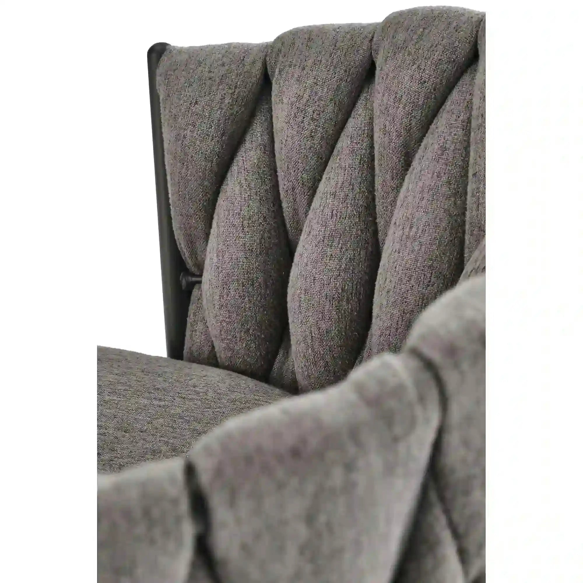 Scaun bar textil H125, gri - Nea 15, stofa clasica/otel, 53x54x90/105 cm