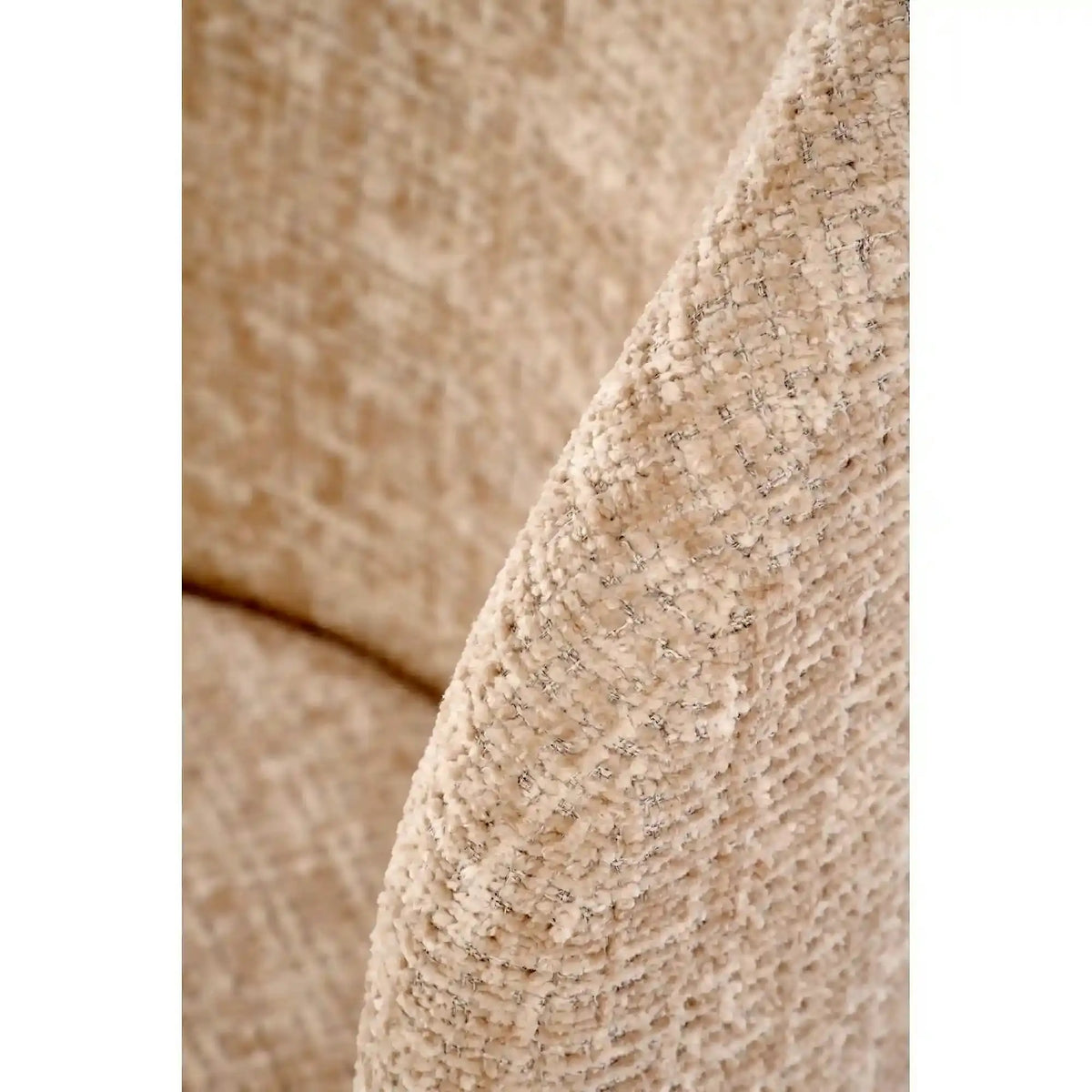 Scaun BASSO, bej - Cremona 14/nuc, stofa catifelata/lemn, 48x56x86 cm