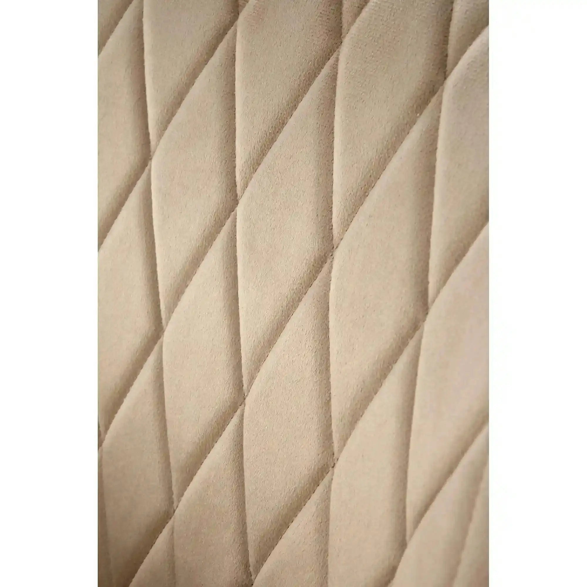 Scaun bej tapitat K558, bej/negru, stofa catifelata/metal, 59x60x86 cm