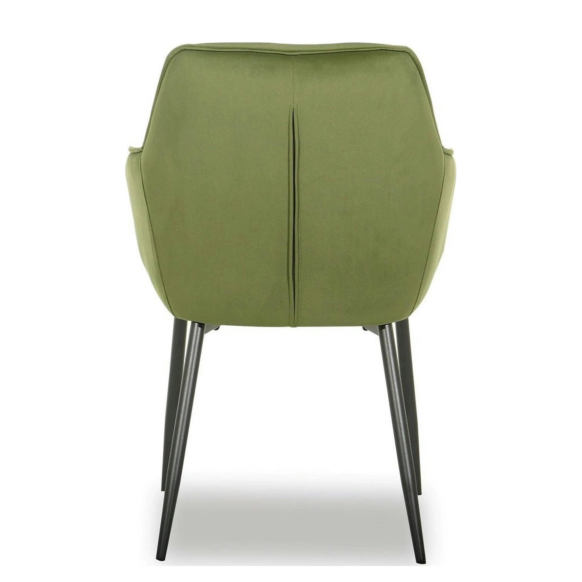 Scaun BEL NEW, verde/negru, stofa catifelata/metal, 58x63x86 cm