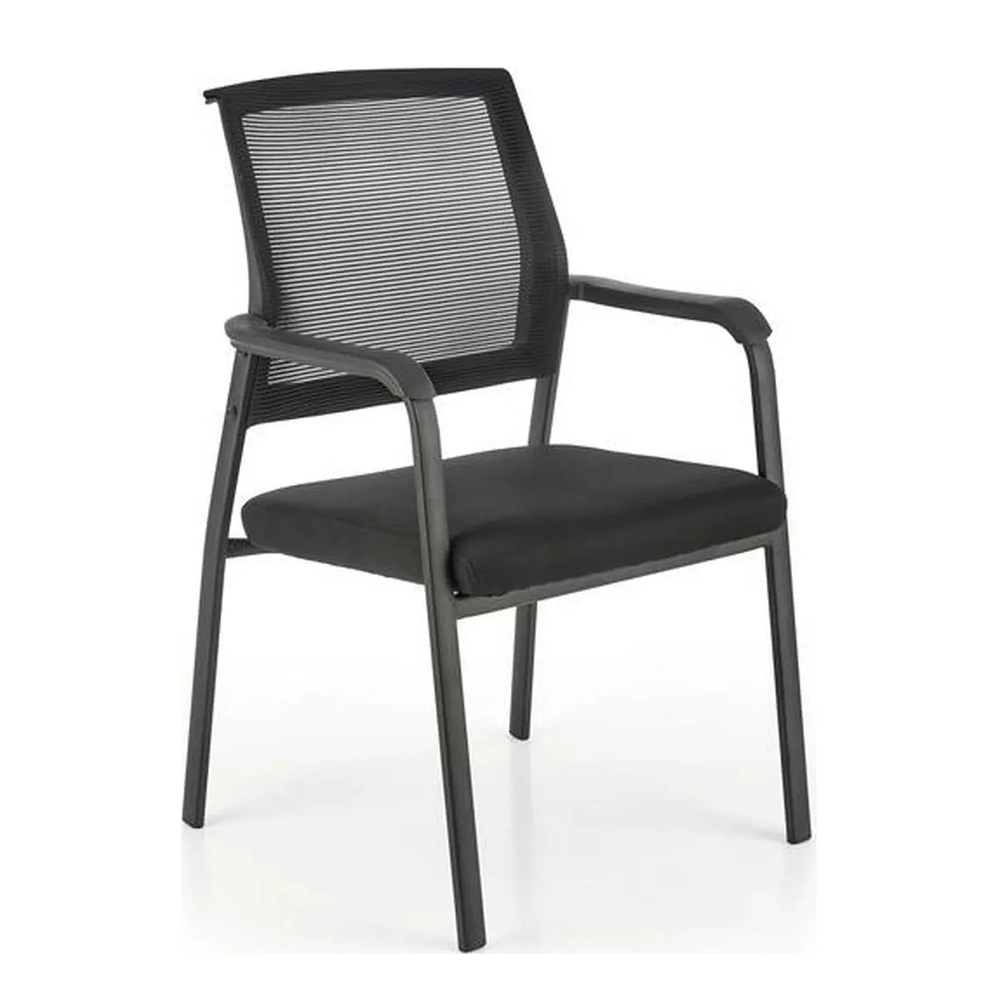 Scaun BERGEN, negru, stofa clasica/metal, 58x60x90 cm