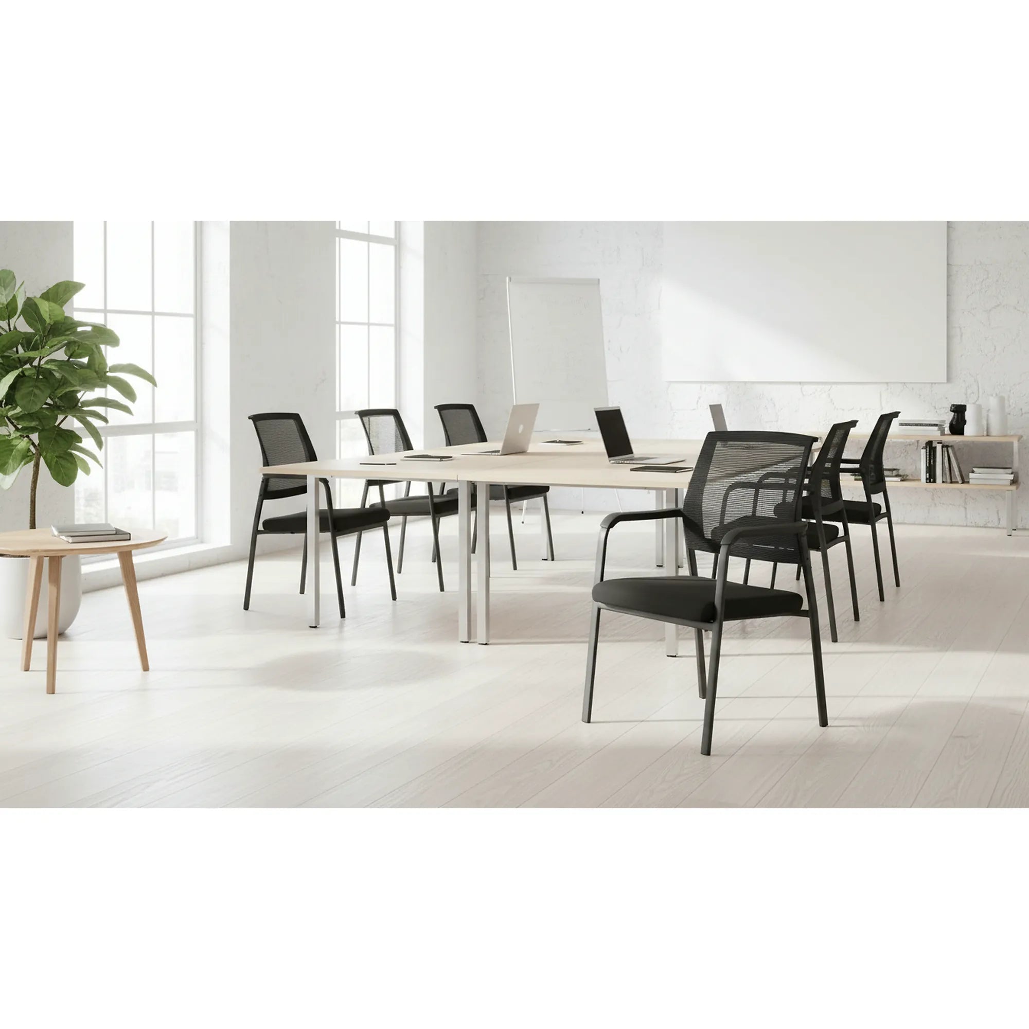 Scaun BERGEN, negru, stofa clasica/metal, 58x60x90 cm