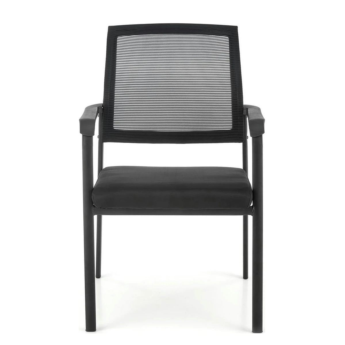Scaun BERGEN, negru, stofa clasica/metal, 58x60x90 cm
