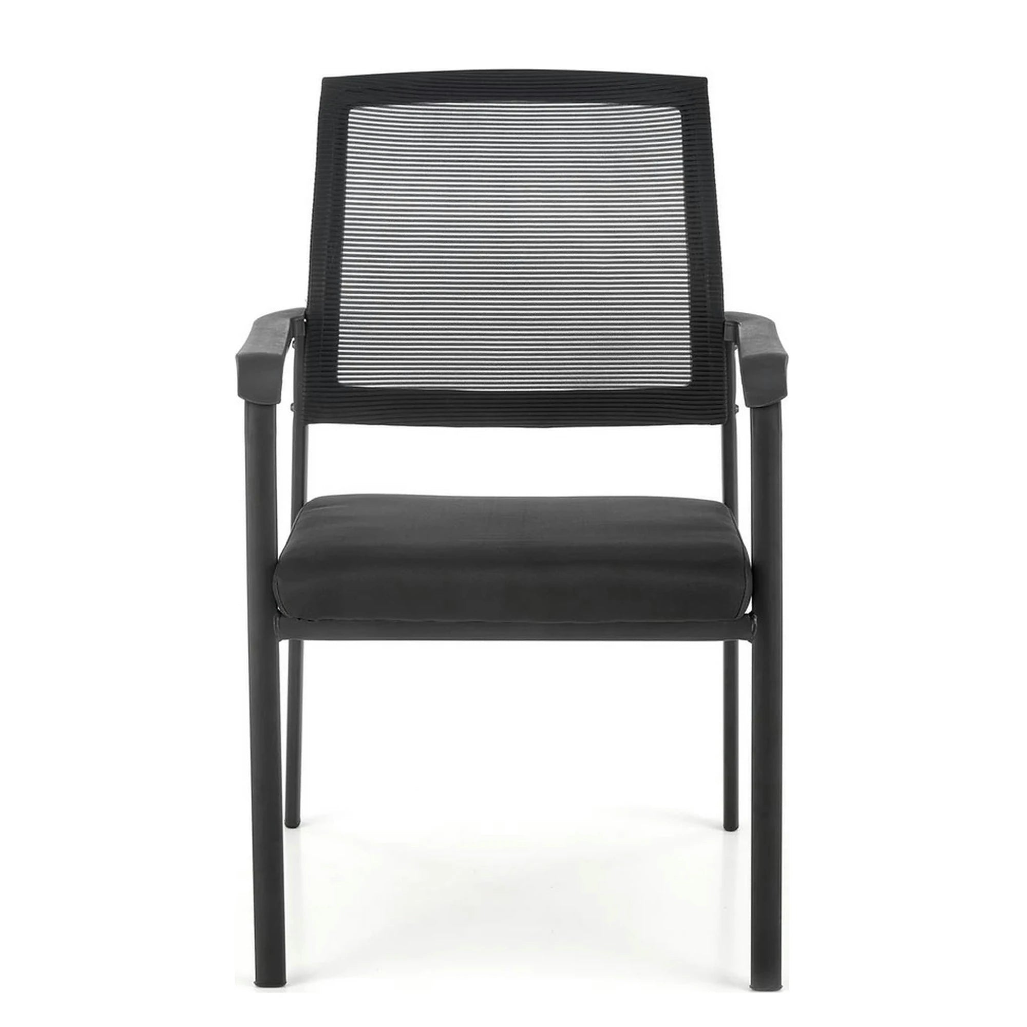 Scaun BERGEN, negru, stofa clasica/metal, 58x60x90 cm