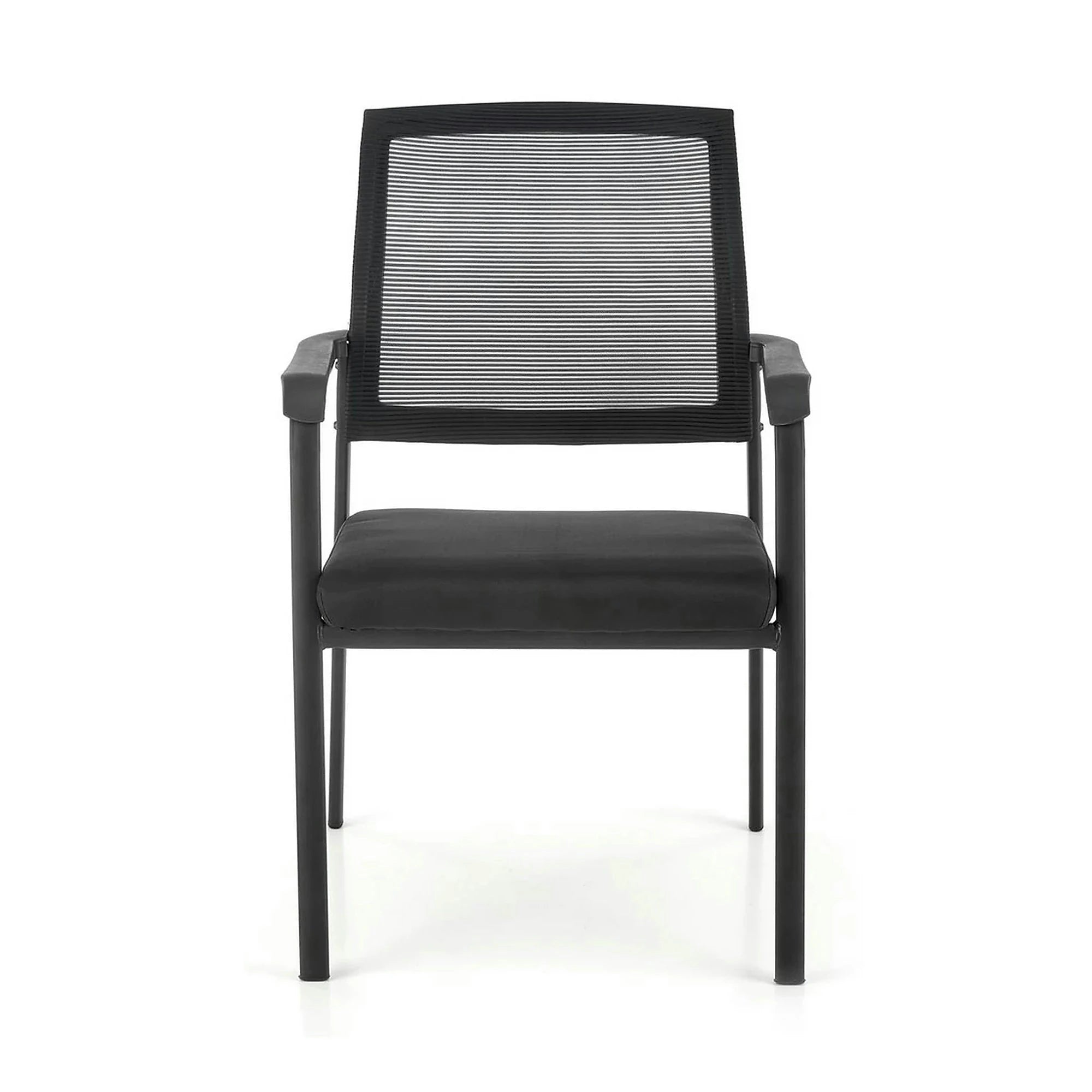 Scaun BERGEN, negru, stofa clasica/metal, 58x60x90 cm