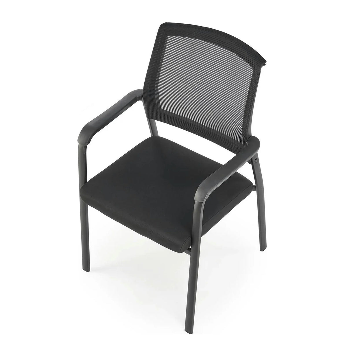 Scaun BERGEN, negru, stofa clasica/metal, 58x60x90 cm