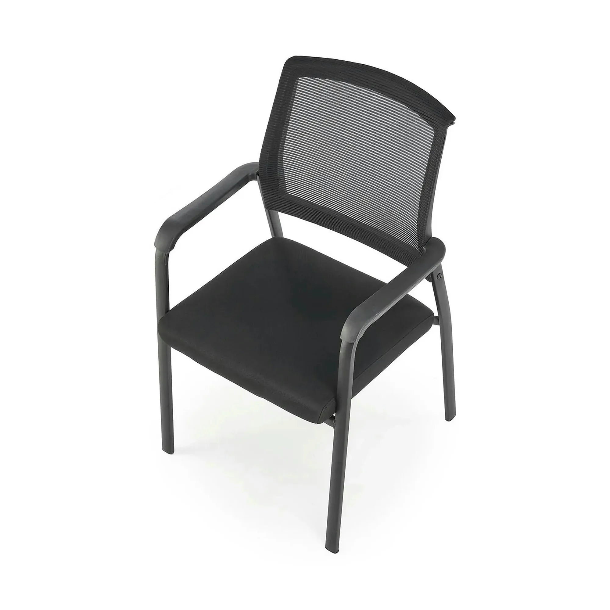 Scaun BERGEN, negru, stofa clasica/metal, 58x60x90 cm