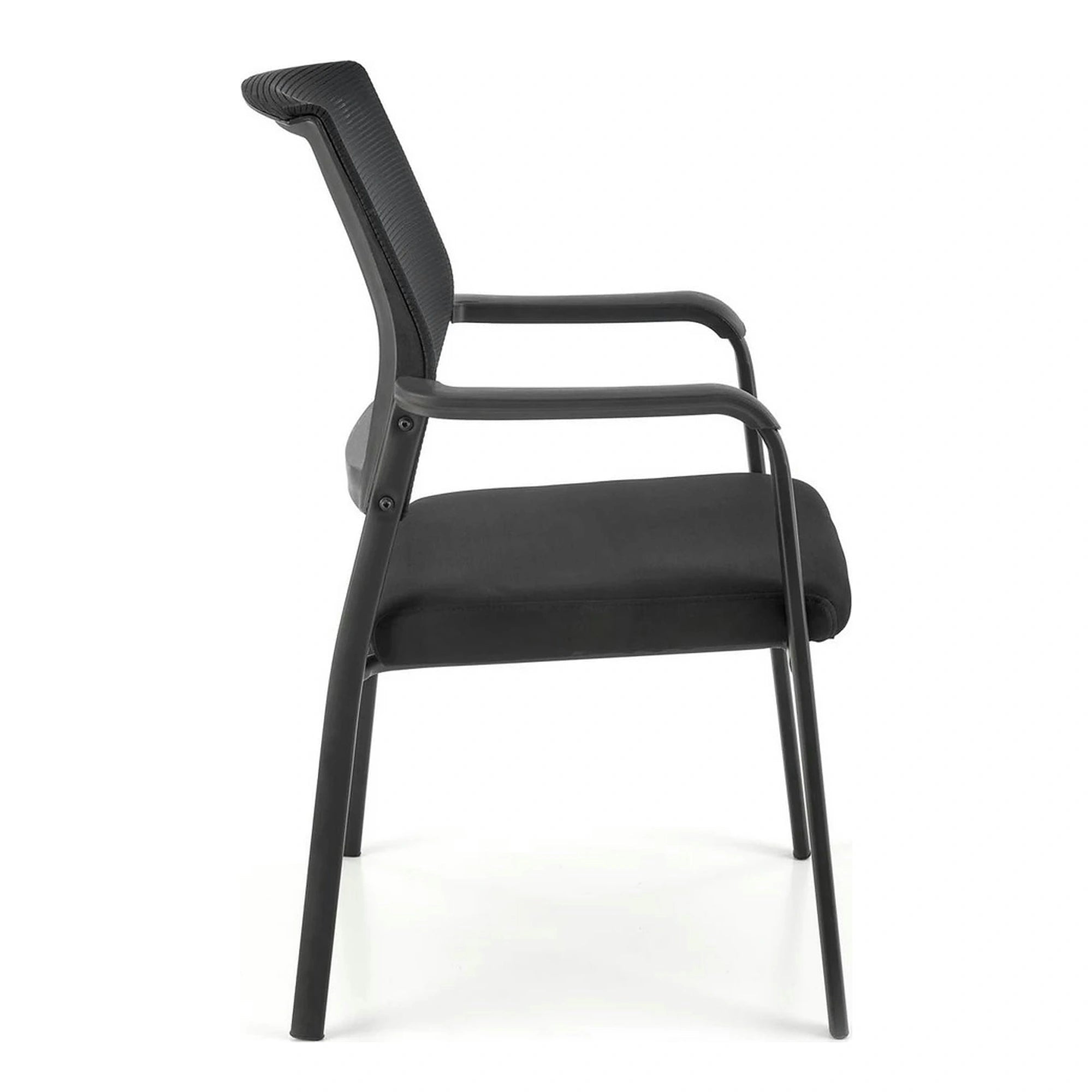 Scaun BERGEN, negru, stofa clasica/metal, 58x60x90 cm