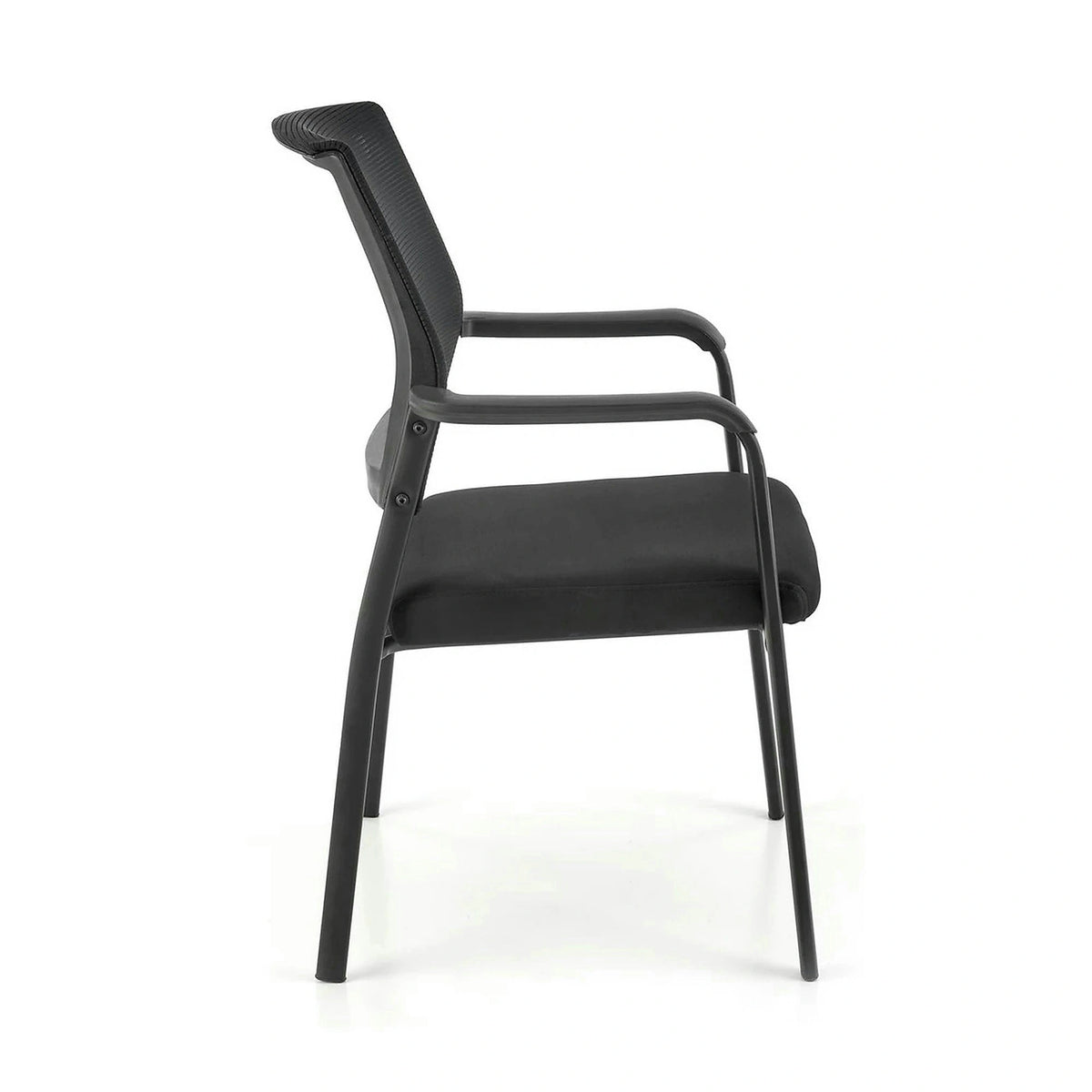 Scaun BERGEN, negru, stofa clasica/metal, 58x60x90 cm